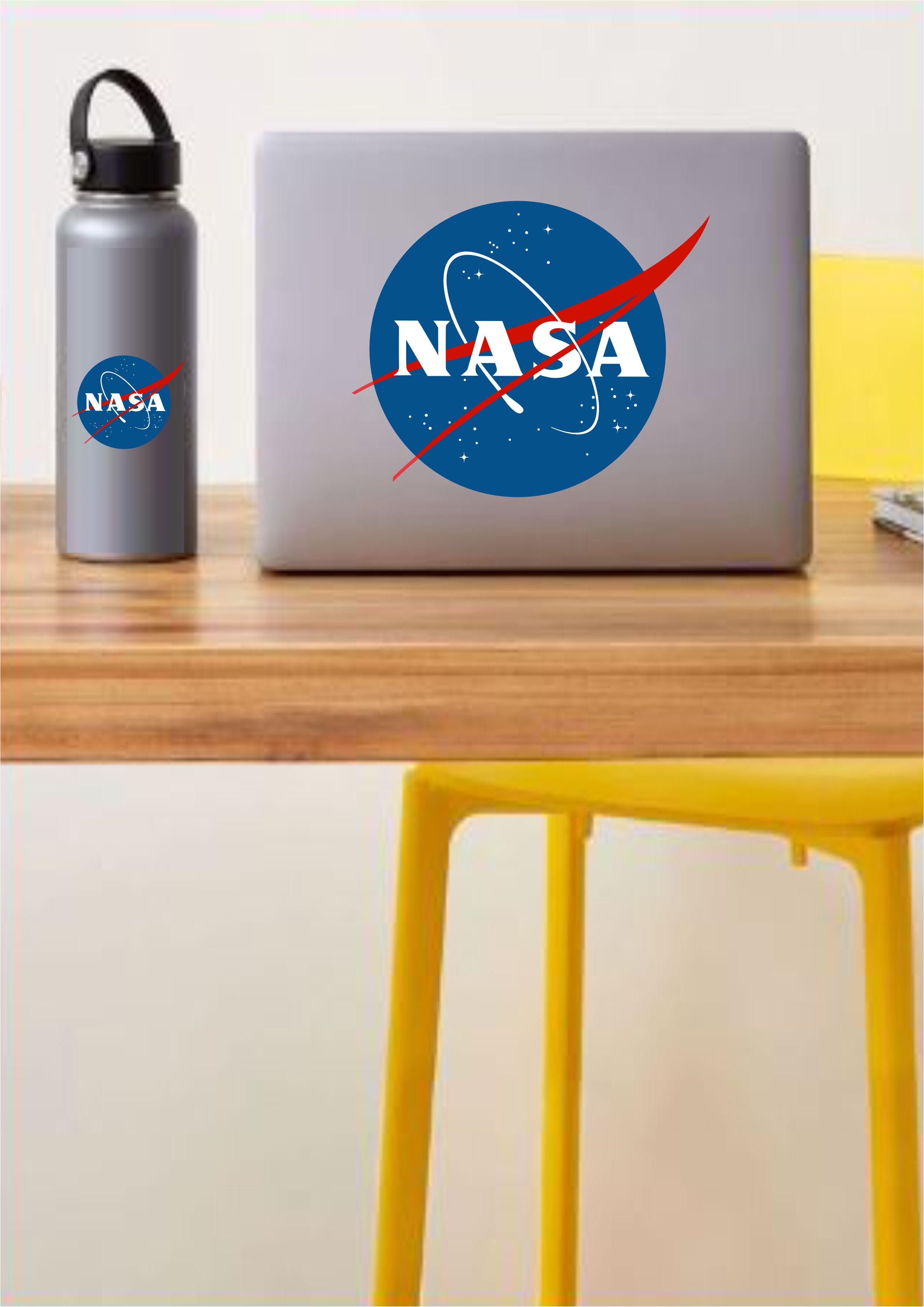 Nasa Logo Sti̇cker - Araba Oto Motosi̇klet Karavan Sti̇cker - Astronot Uzay Sti̇cker 00087 12X10 Cm 