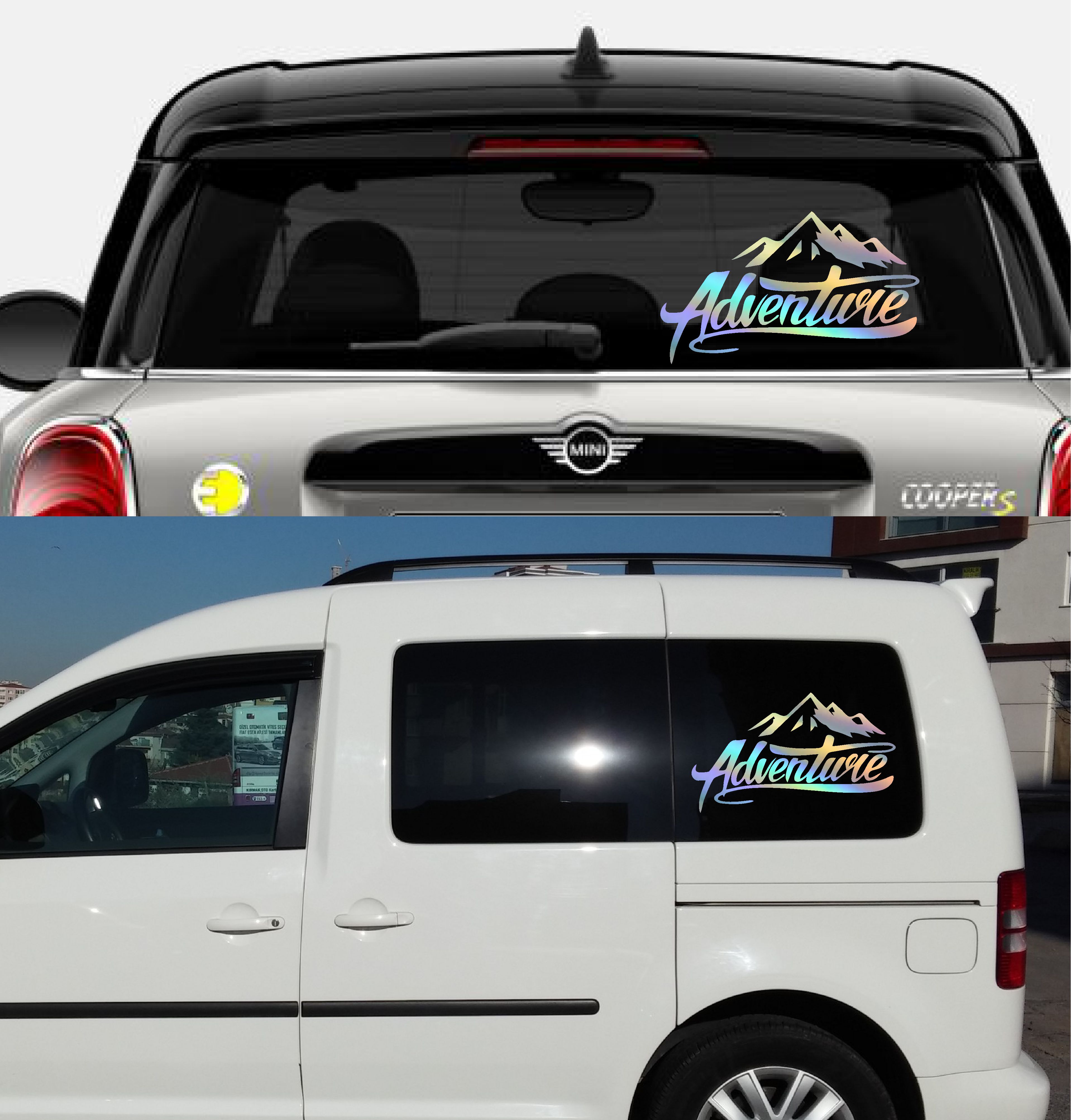 Adventure Dağ Kamp Karavan Offroad 4X4 Sti̇cker Araba Oto Motosi̇klet Karavan Sti̇cker 00007 50X29 Cm 