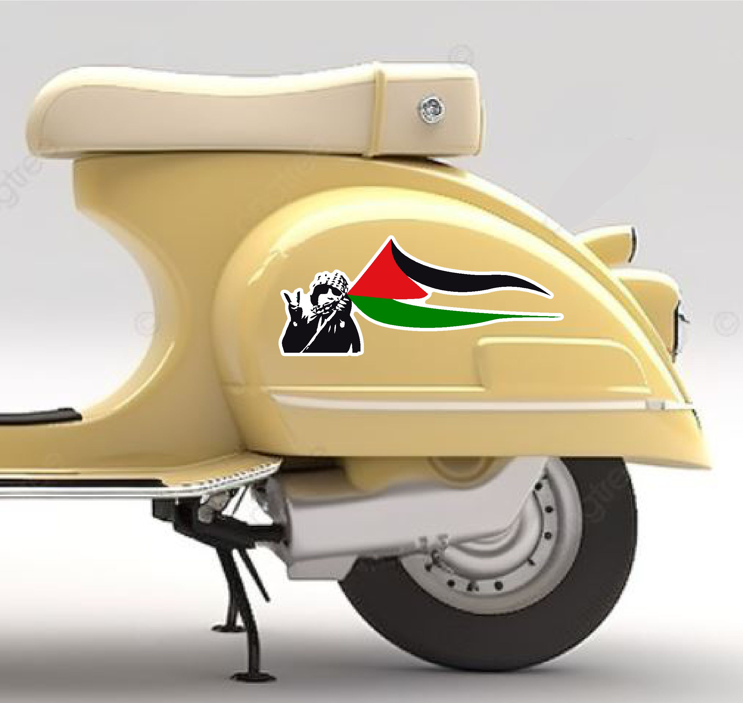 Özgür Fi̇li̇sti̇n Sti̇cker - Free Palesti̇ne - Sti̇cker - Araba Oto Motosi̇klet Karavan Sti̇cker - 02509 50X20 Cm