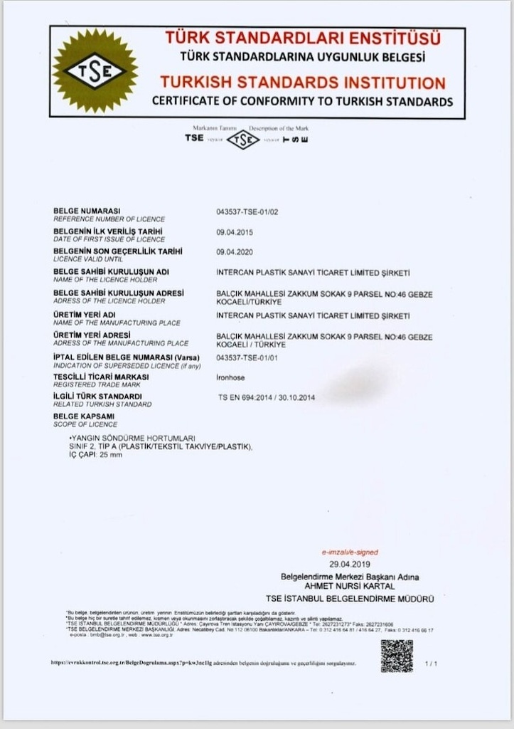 Gardena Tsen-694 1   Inç Sulu Si̇stemler Yangın Hortumu 20 M (503763558)