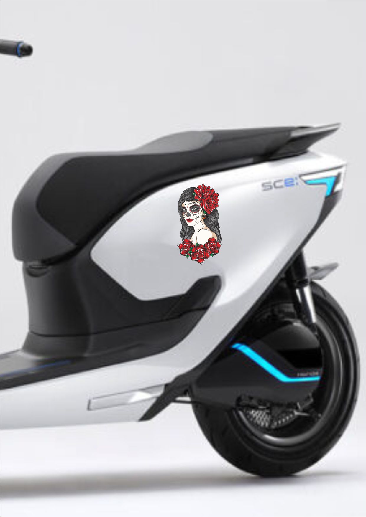 Güllü Ve Dövemli̇ Kız Sti̇cker - Araba Oto Motosi̇klet Karavan Cam Sti̇cker - 00029 12X7 Cm 