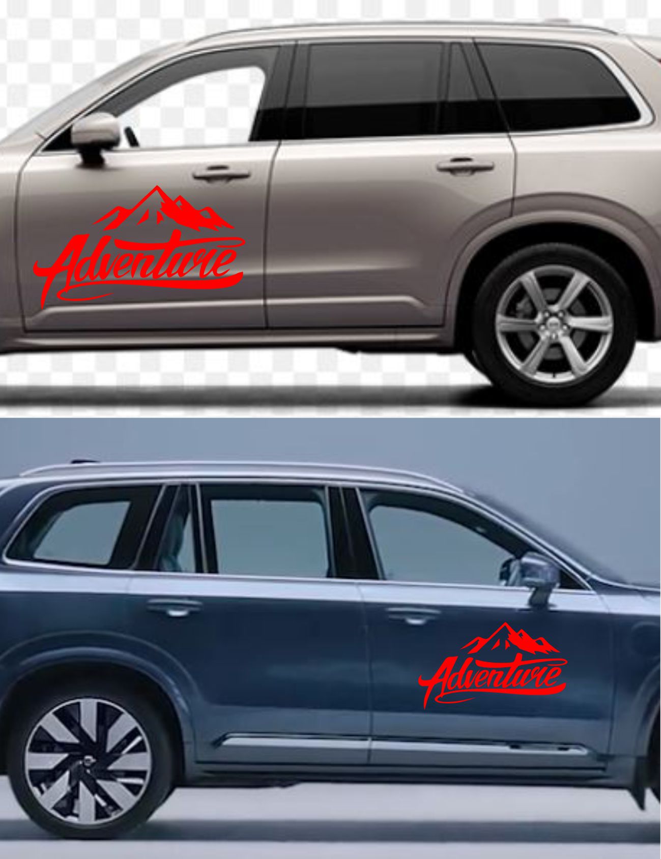Adventure Dağ Kamp Karavan Offroad 4X4 Sti̇cker Araba Oto Motosi̇klet Karavan Sti̇cker 00007 50X29 Cm 