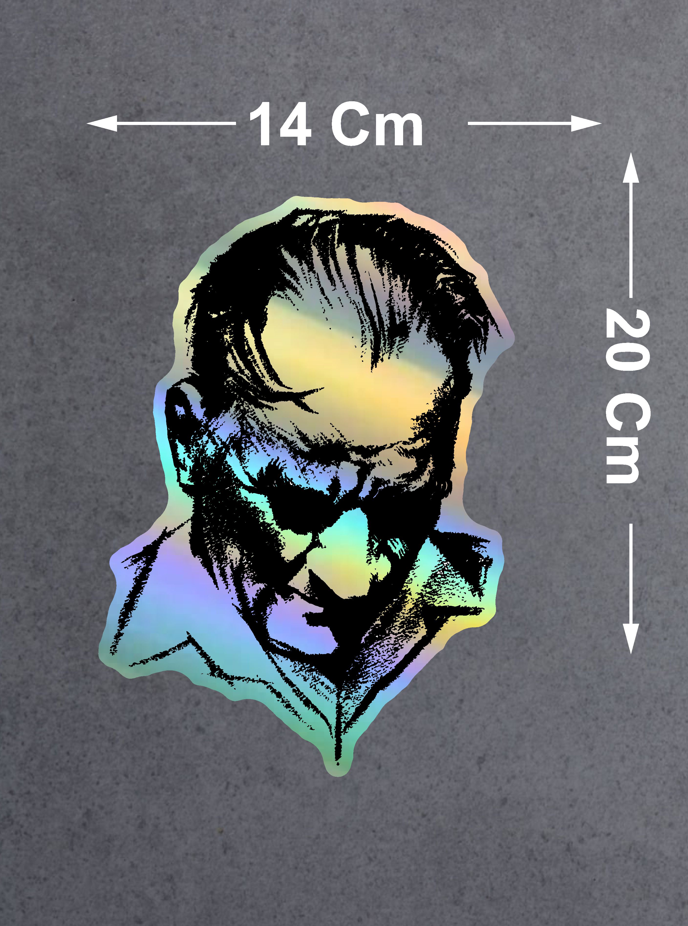 Hologramlı Janjanlı Atatürk Si̇lüet Sti̇cker - Ata Gazi̇ Mustafa Kemal Sti̇cker - Araba Oto Motosi̇klet Karavan Sti̇cker 03007 8X6 Cm 