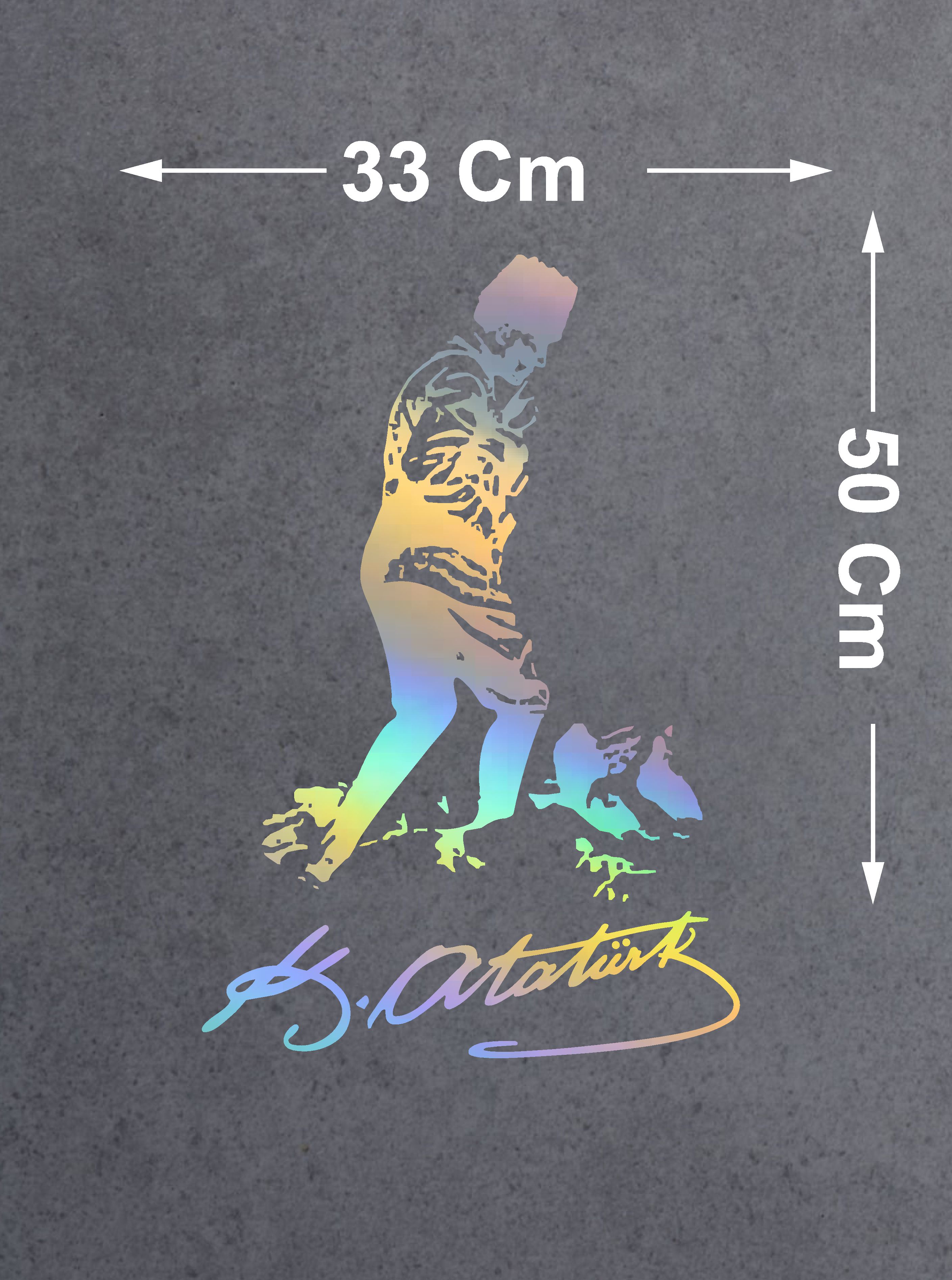 Hologramlı Janjanlı Kocatepe Ve Atatürk İmza Sti̇cker 02524 25X17 Cm 