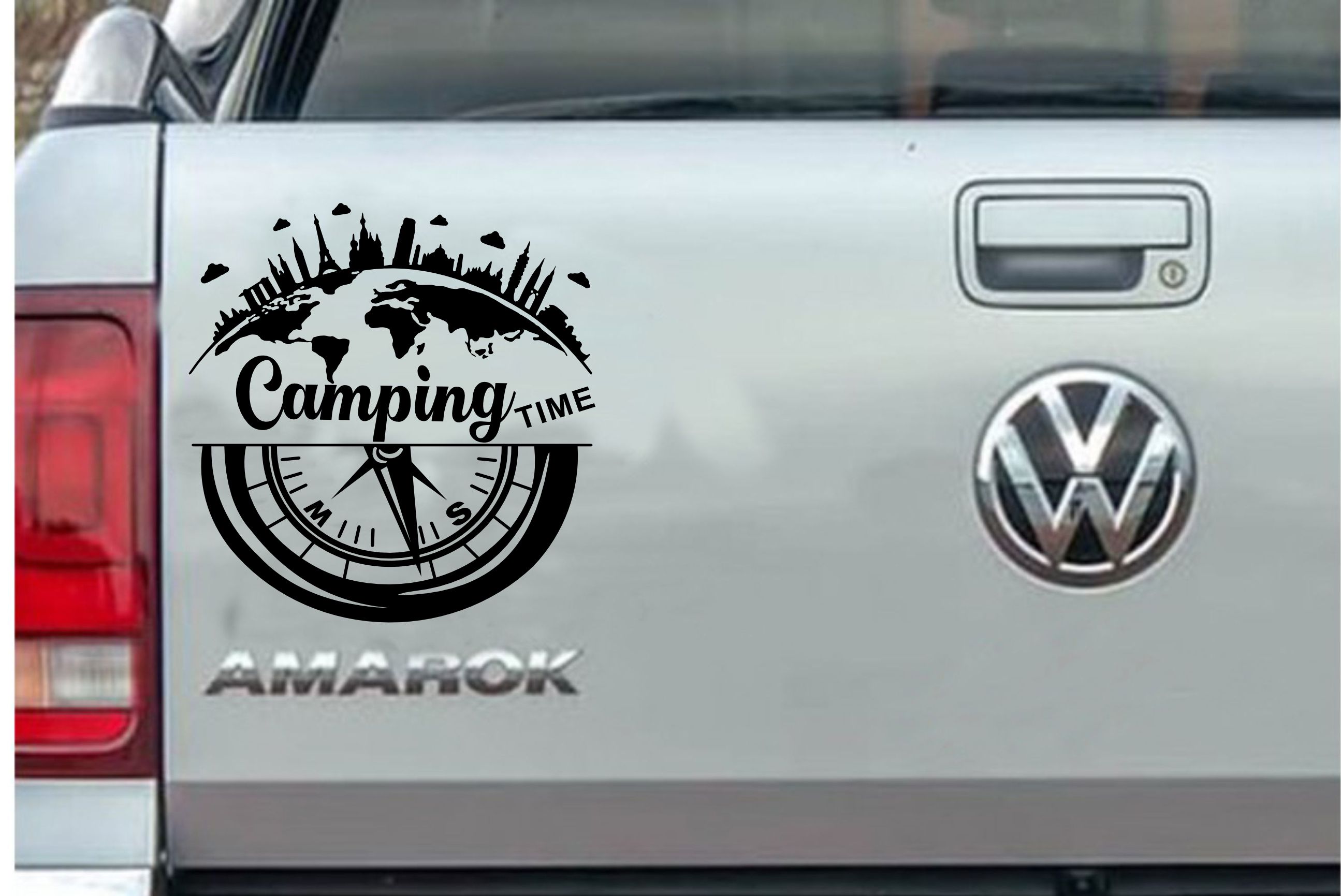 Kamp Sti̇cker, Campi̇ng Ti̇me,Off Road -4X4-Adventure Sti̇cker, Araba Oto Pi̇ckup Sti̇cker 02517 40X40 Cm 