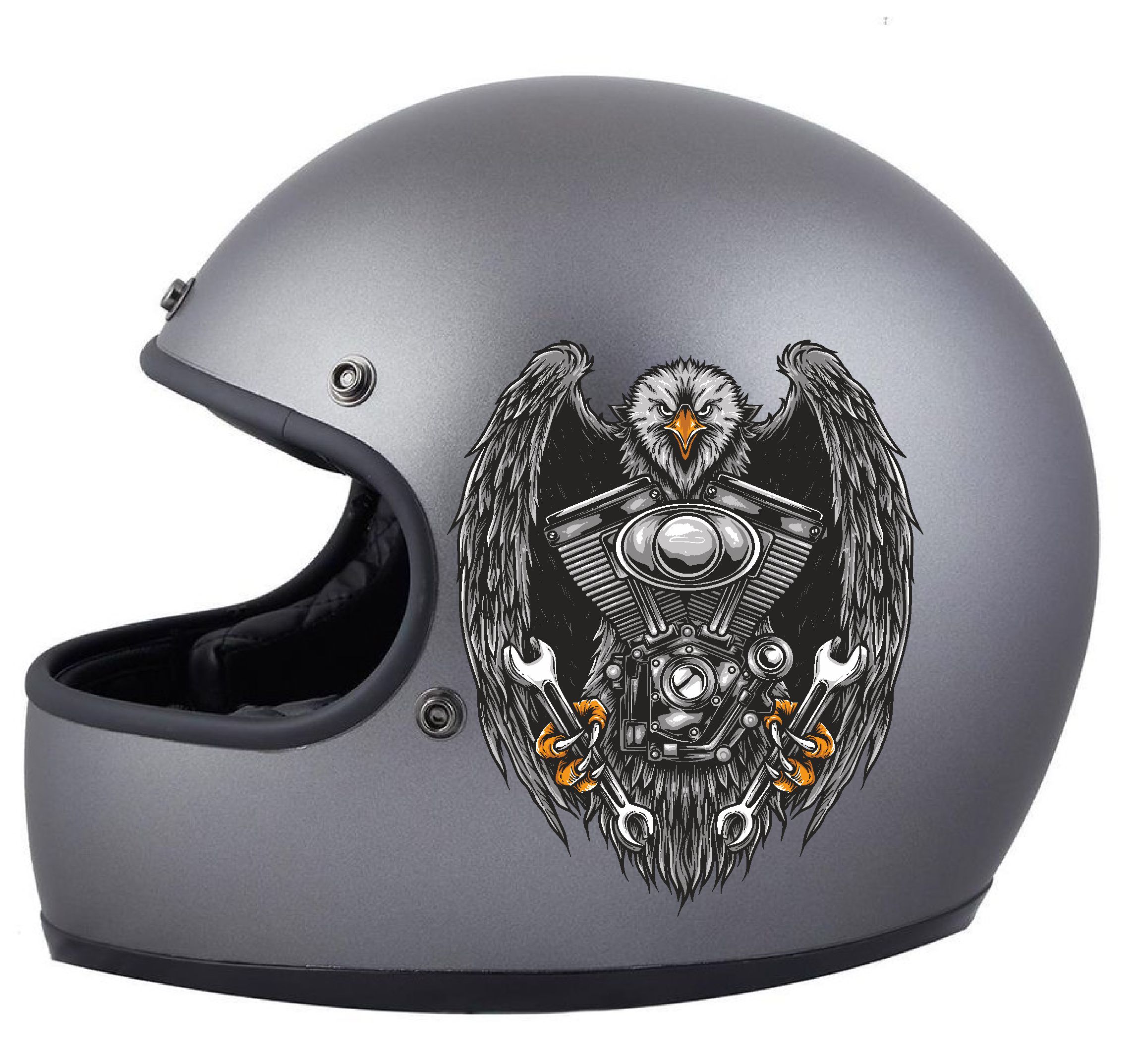 Kartal - V Motor - Karakartal Sti̇cker Araba Oto Motosi̇klet Karavan Sti̇cker 00249 10X8 Cm 