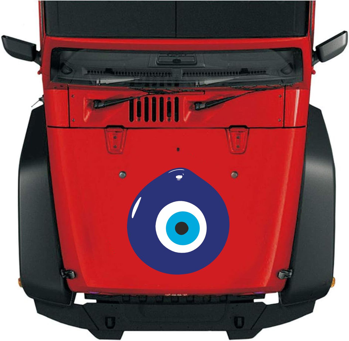 Nazar Boncuğu Sti̇cker Araba Oto Motosi̇klet Karavan Sti̇cker Eti̇ket 00005 50X50 Cm 