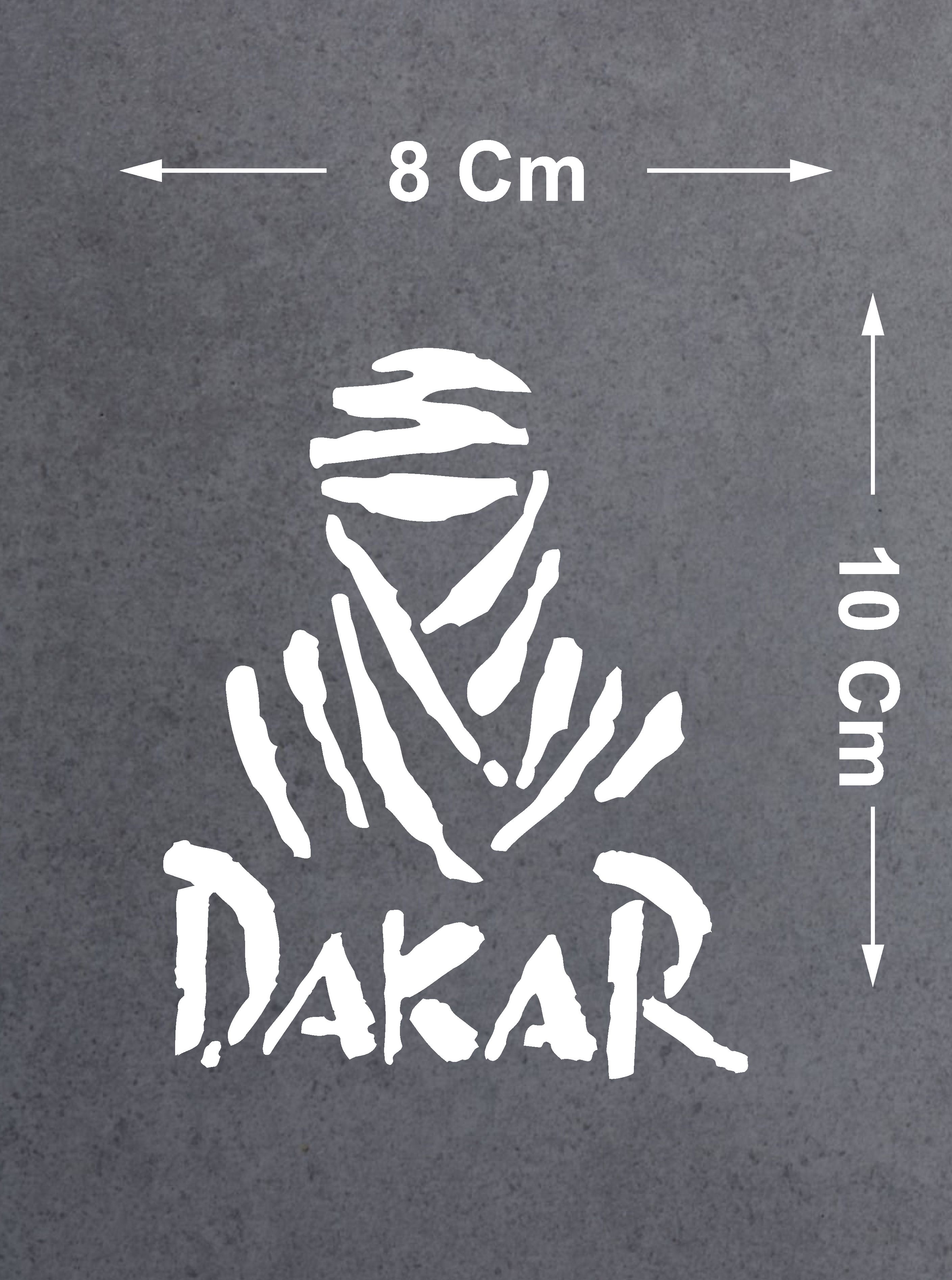 Dakar Sticker - 4X4 Off Road Adventure Sticker - Araba Oto Motosiklet Karavan Cam Sticker - 00074 10X8 Cm 