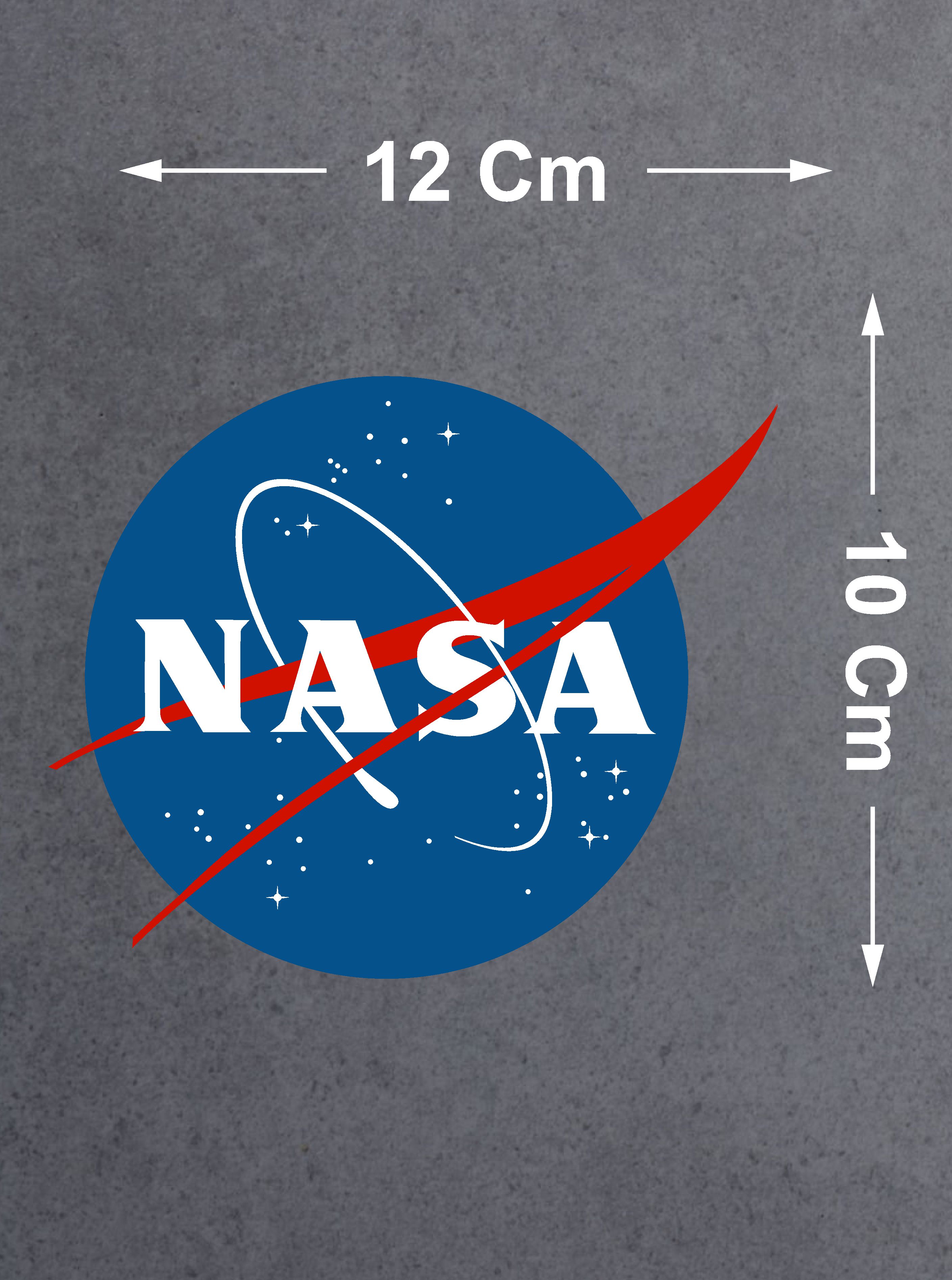 Nasa Logo Sticker - Araba Oto Motosiklet Karavan Sticker - Astronot Uzay Sticker 00087 12X10 Cm 