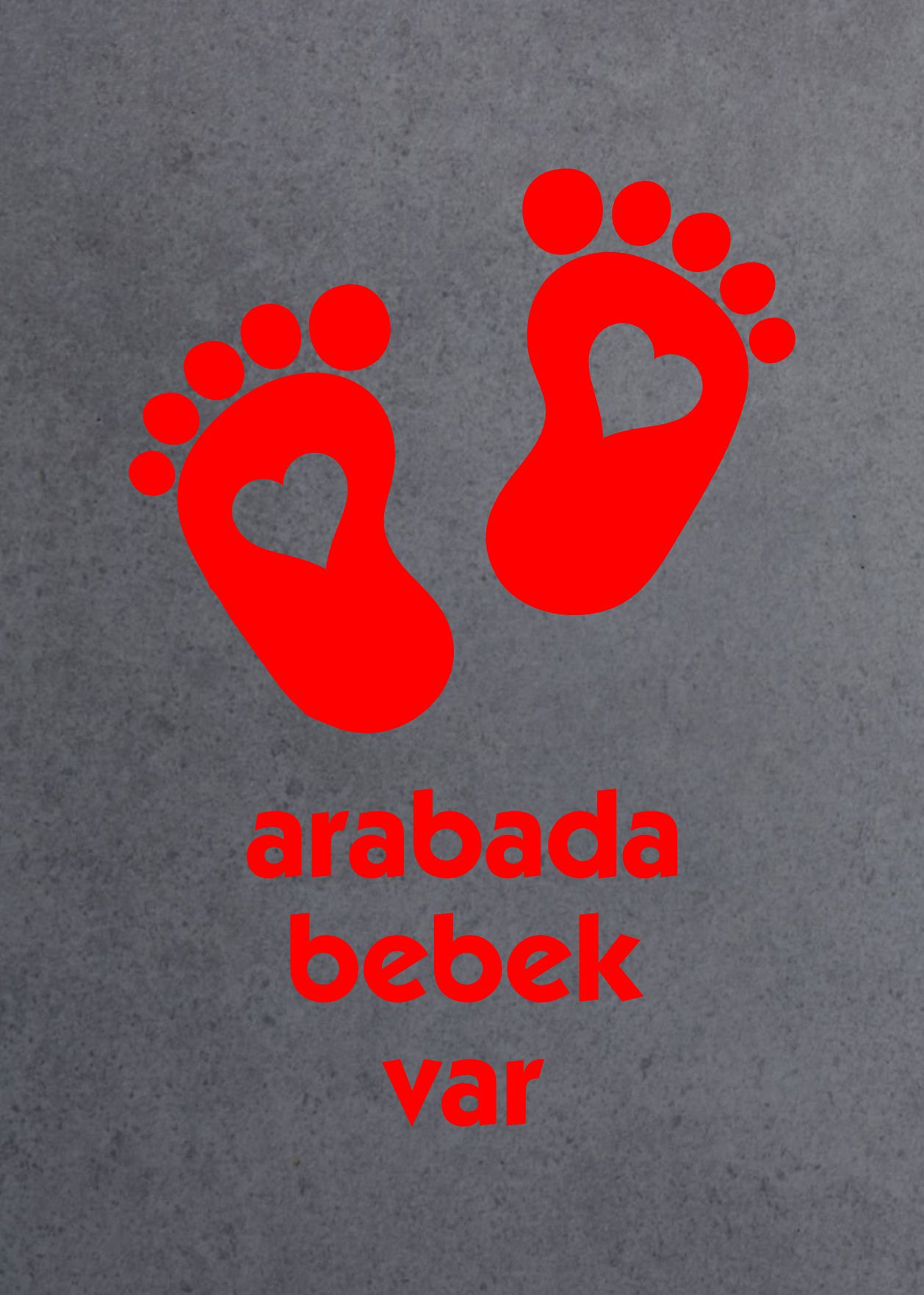 Arabada Bebek Var Sti̇cker Araba Oto Motosi̇klet Karavan Sti̇cker 02502 25X17 Cm 