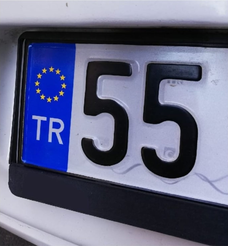 3 X 3 Cm Plaka Ab Yıldızı Sti̇cker Oto Araba Sti̇cker 4 Adet Sarı