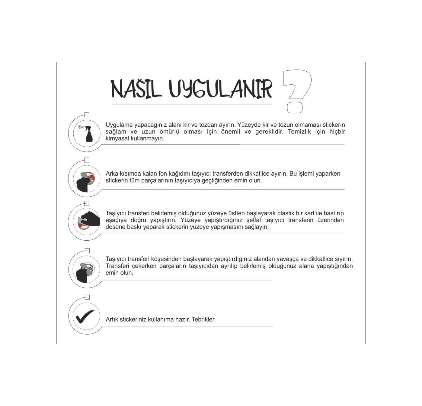 Motosi̇klet Standart Depo Kapağı Uyarısı Sti̇cker 00423