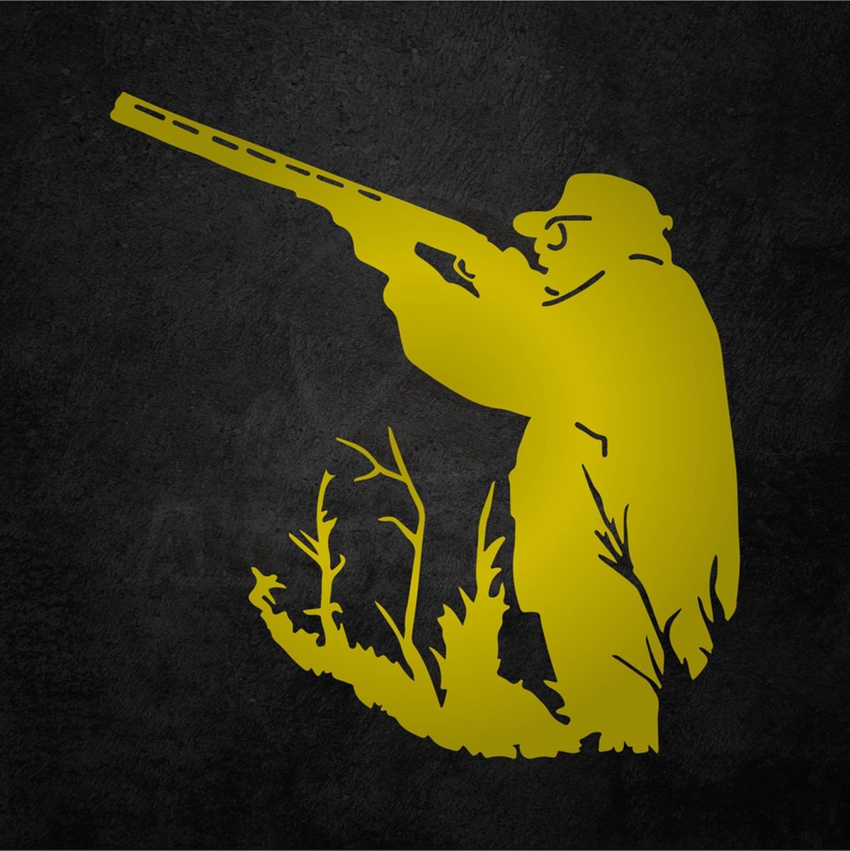 Av Sti̇cker Avcı Sti̇cker Oto Sti̇cker Araba Sti̇cker 4X4 Sti̇cker Gold 20Cm X 15Cm 