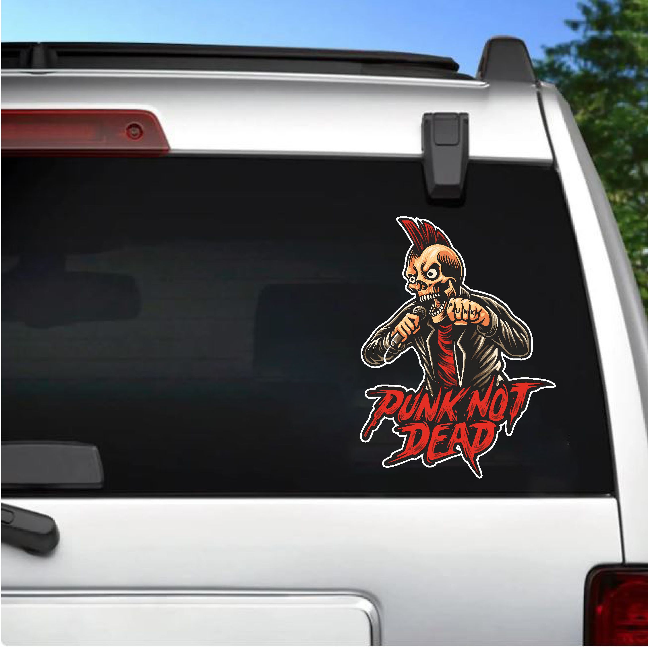 Punk Not Dead Punk Ölmez Sticker - Araba Oto Motosiklet Cam Karavan Sticker - 00033 30X23 Cm 