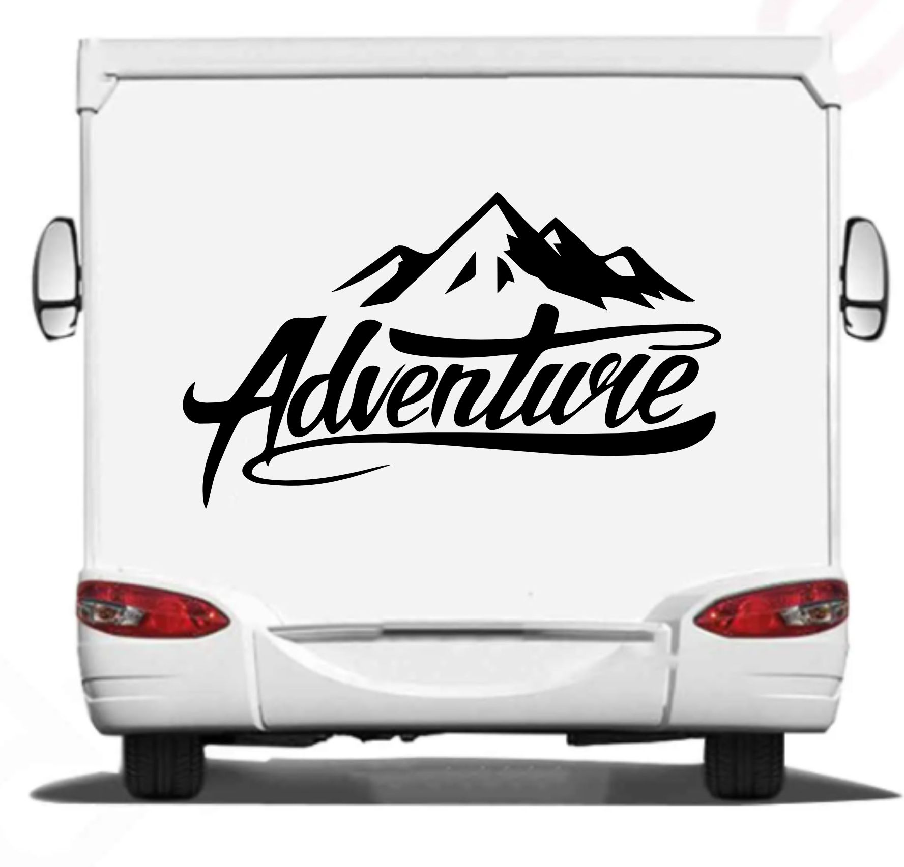 Adventure Dağ Kamp Karavan Offroad 4X4 Sti̇cker Araba Oto Motosi̇klet Karavan Sti̇cker 00007 50X29 Cm 