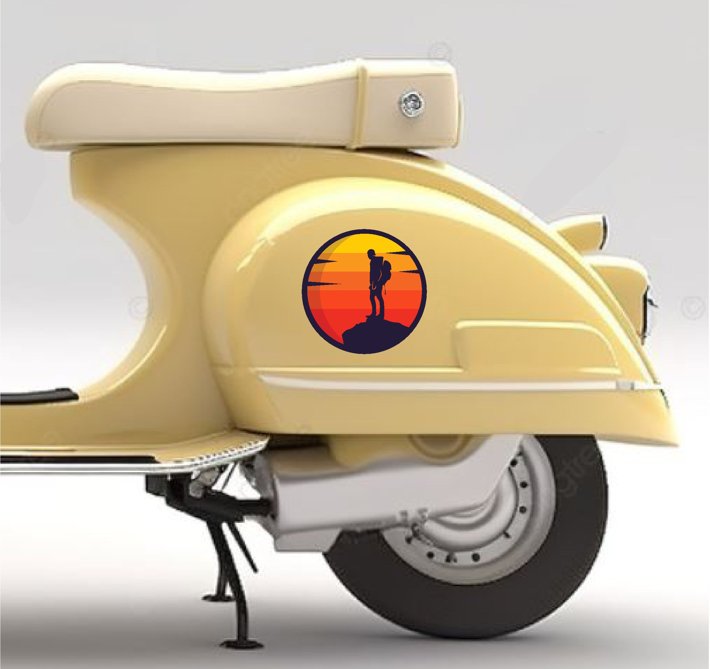 Dağ Dağcı Sti̇cker, Araba Oto Motosi̇klet Karavan Sti̇cker 02132 50X50 Cm 