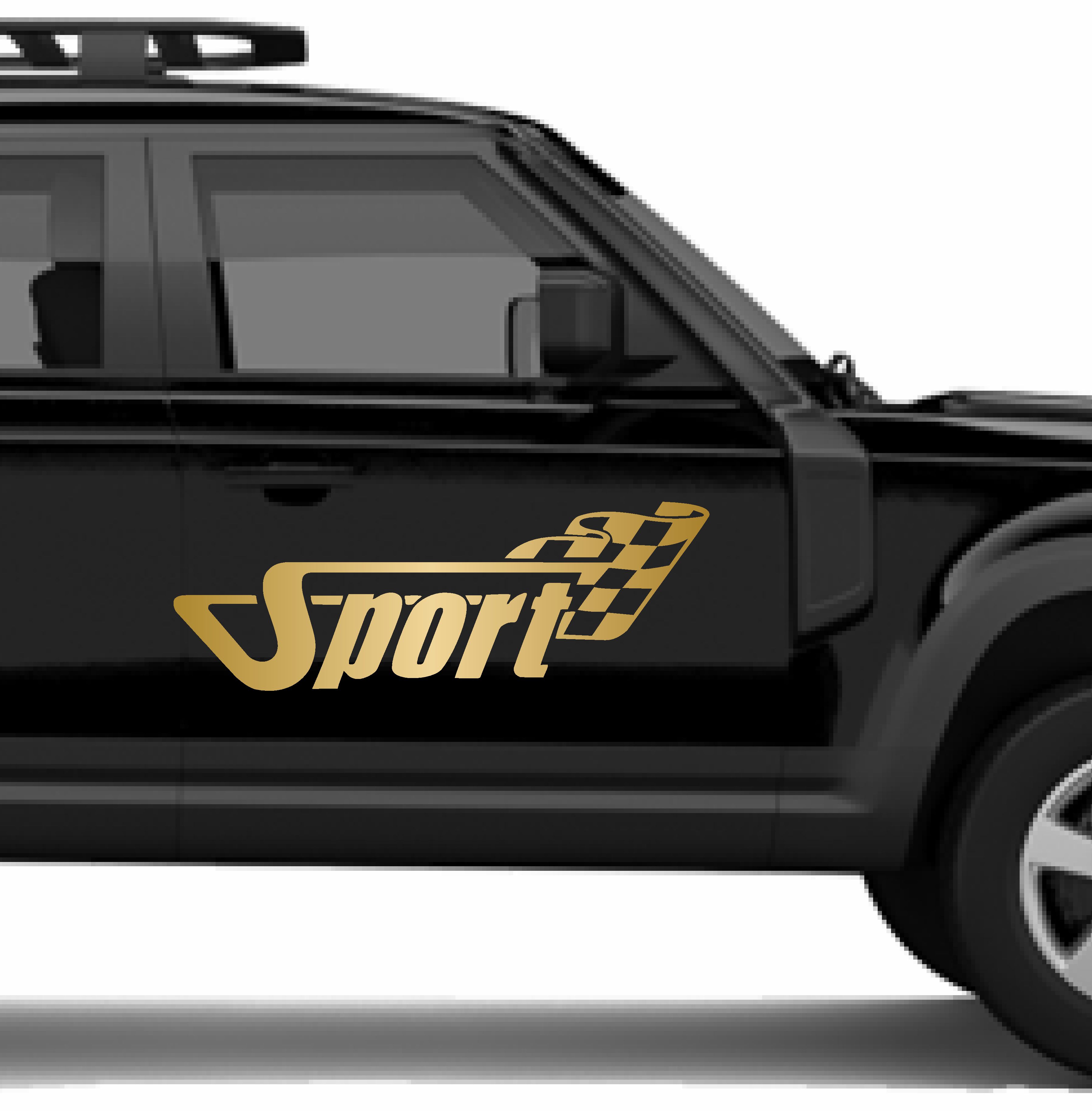 Sport 2 Adet Sti̇cker - Rally Raci̇ng Yarış Sti̇cker - Araba Oto Motosi̇klet Araç Sti̇cker 02508 40X14 Cm