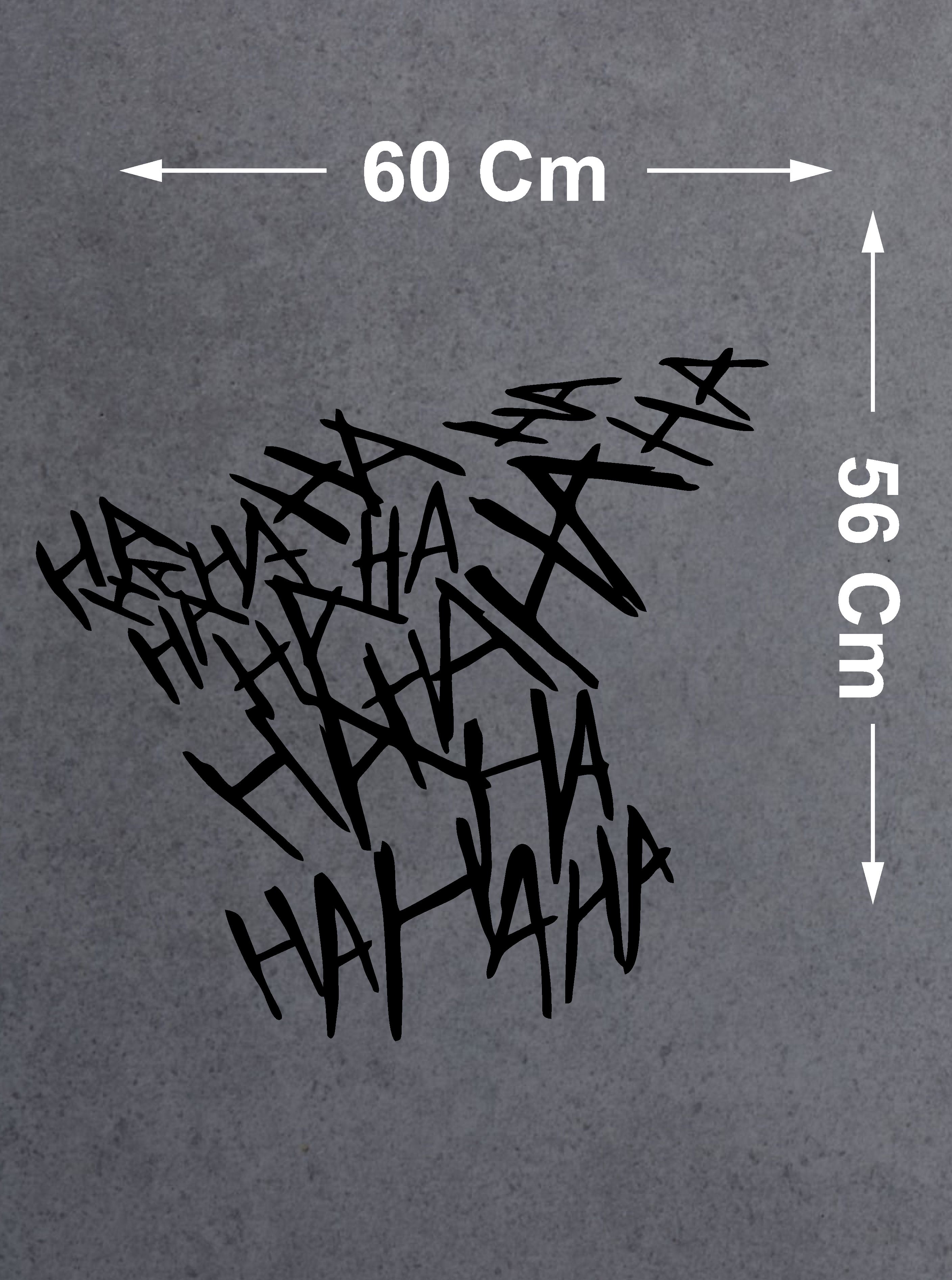 Ha Ha Ha Joker Batman Gotham Ci̇ty Sti̇cker - Araba Oto Motosi̇klet Karavan Cam Sti̇cker - 00042 15X14 Cm 