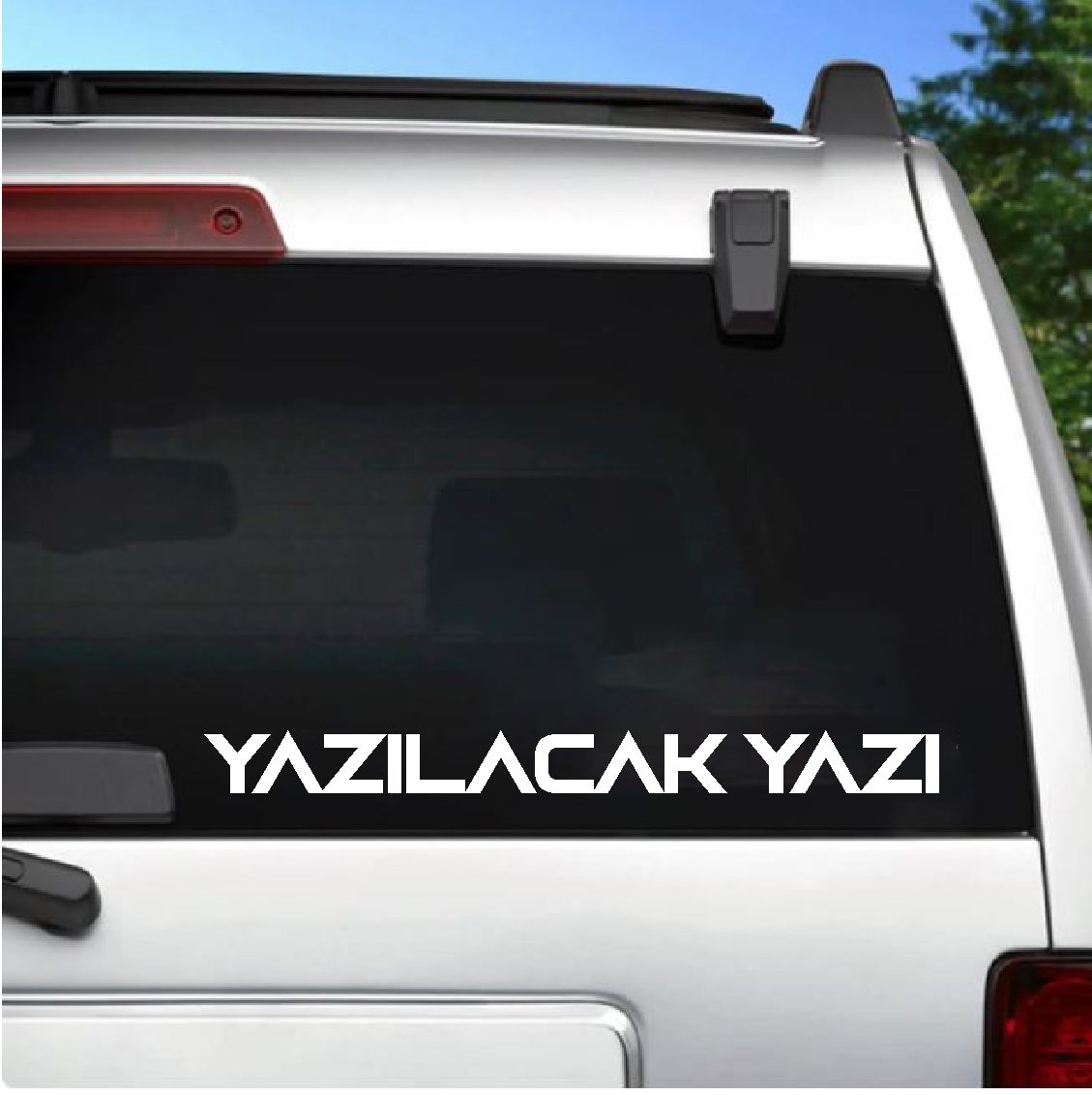 Ki̇şi̇ye Özel Yazı 2 Adet Sti̇cker - Araba Oto Motosi̇klet Karavan Cam Sti̇cker - 00122 12 Cm 