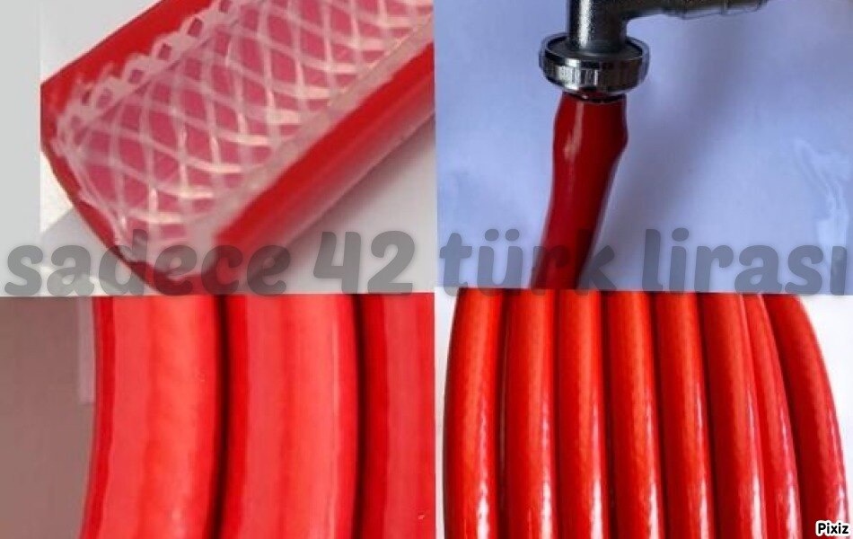 Örgülü Bahçe Hortumu 1/2 Yarım Parmak