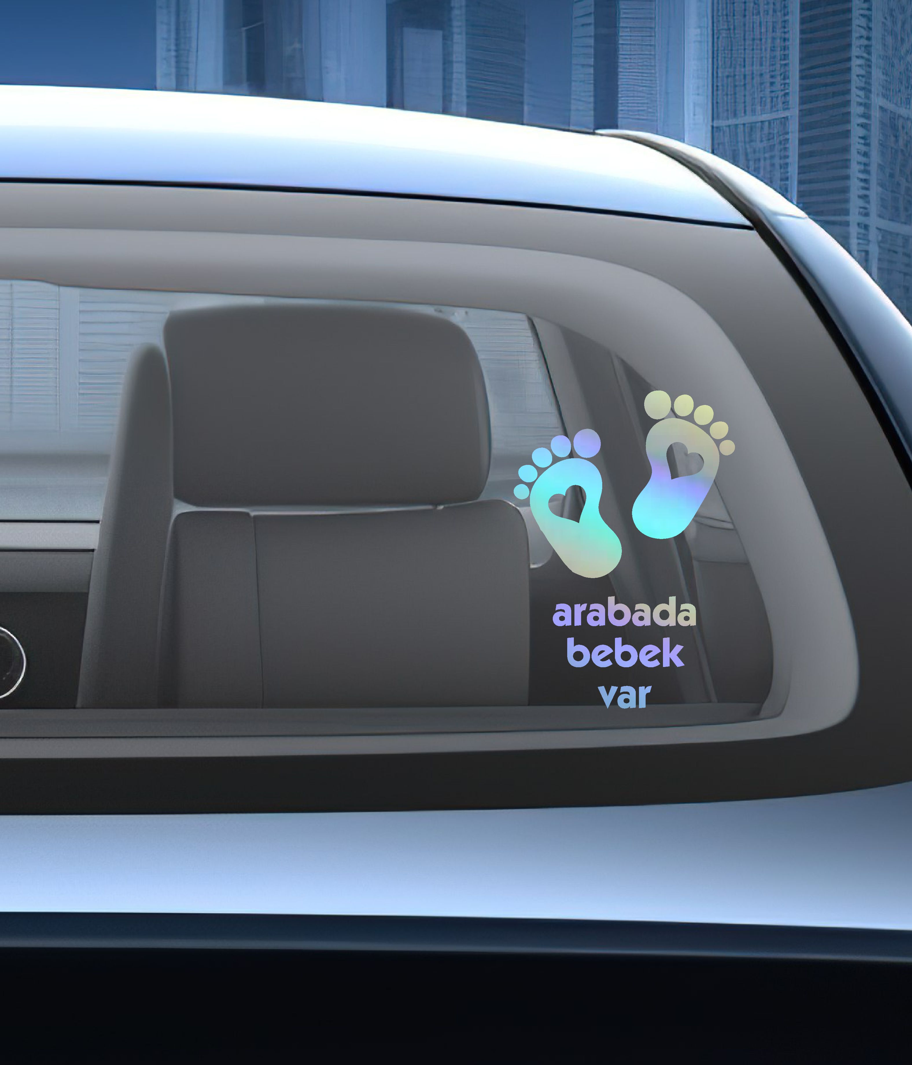 Arabada Bebek Var Sti̇cker Araba Oto Motosi̇klet Karavan Sti̇cker 02502 25X17 Cm 