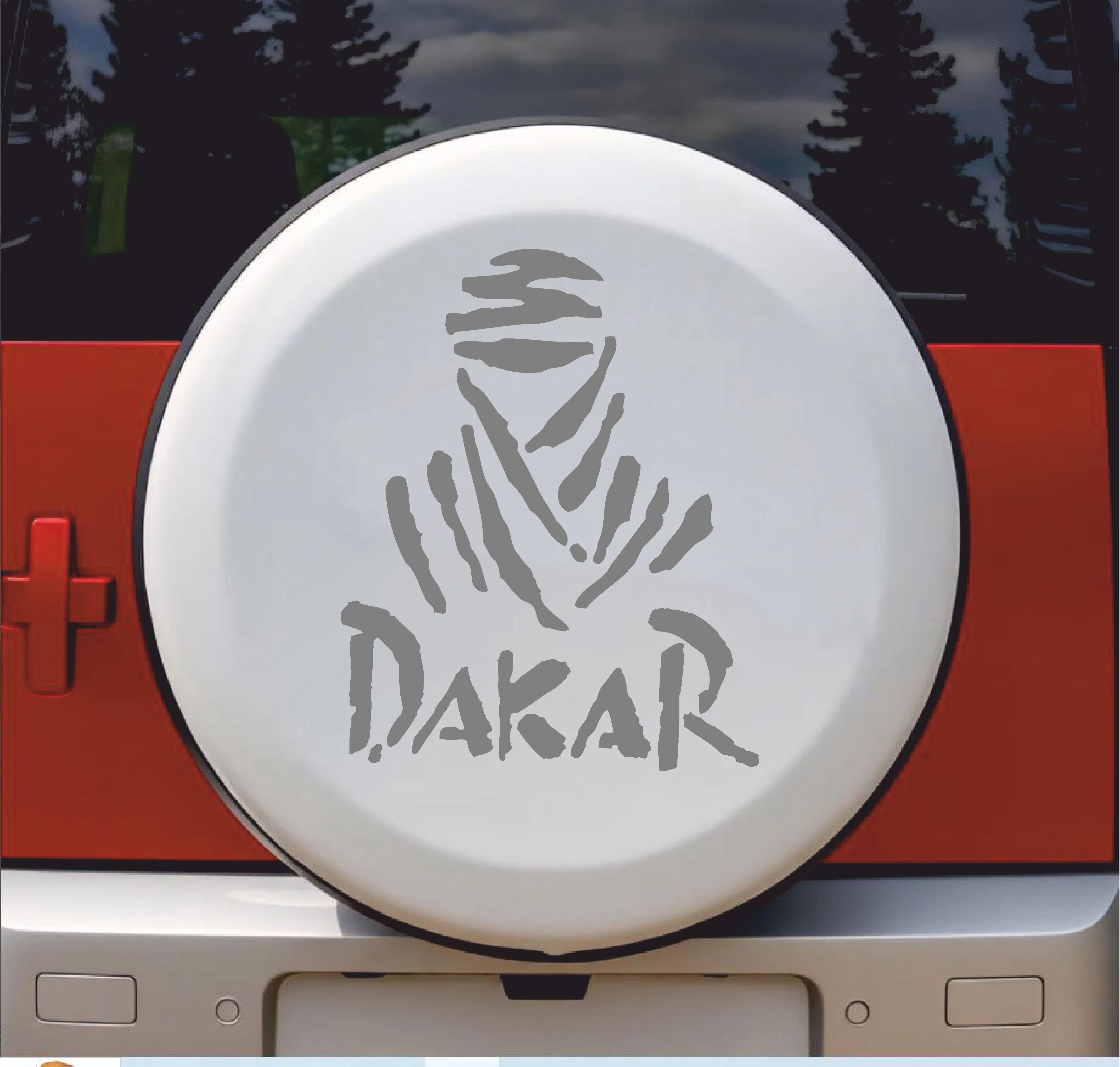 Dakar Sti̇cker - 4X4 Off Road Adventure Sti̇cker - Araba Oto Motosi̇klet Karavan Cam Sti̇cker - 00074 10X8 Cm 