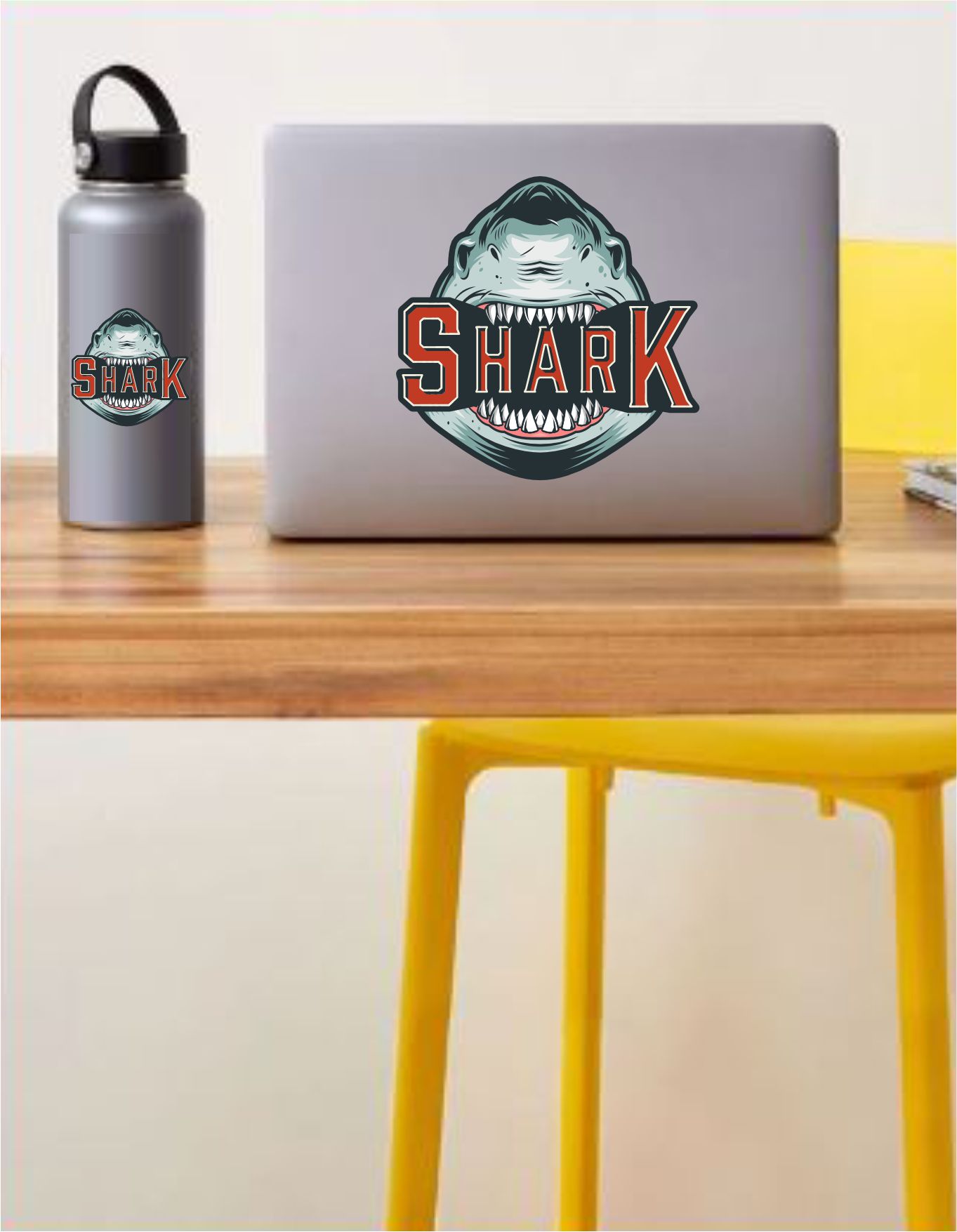 Köpek Balığı Shark Sti̇cker - Araba Oto Motosi̇klet Karavan Cam Sti̇cker - 00030 10X10 Cm 