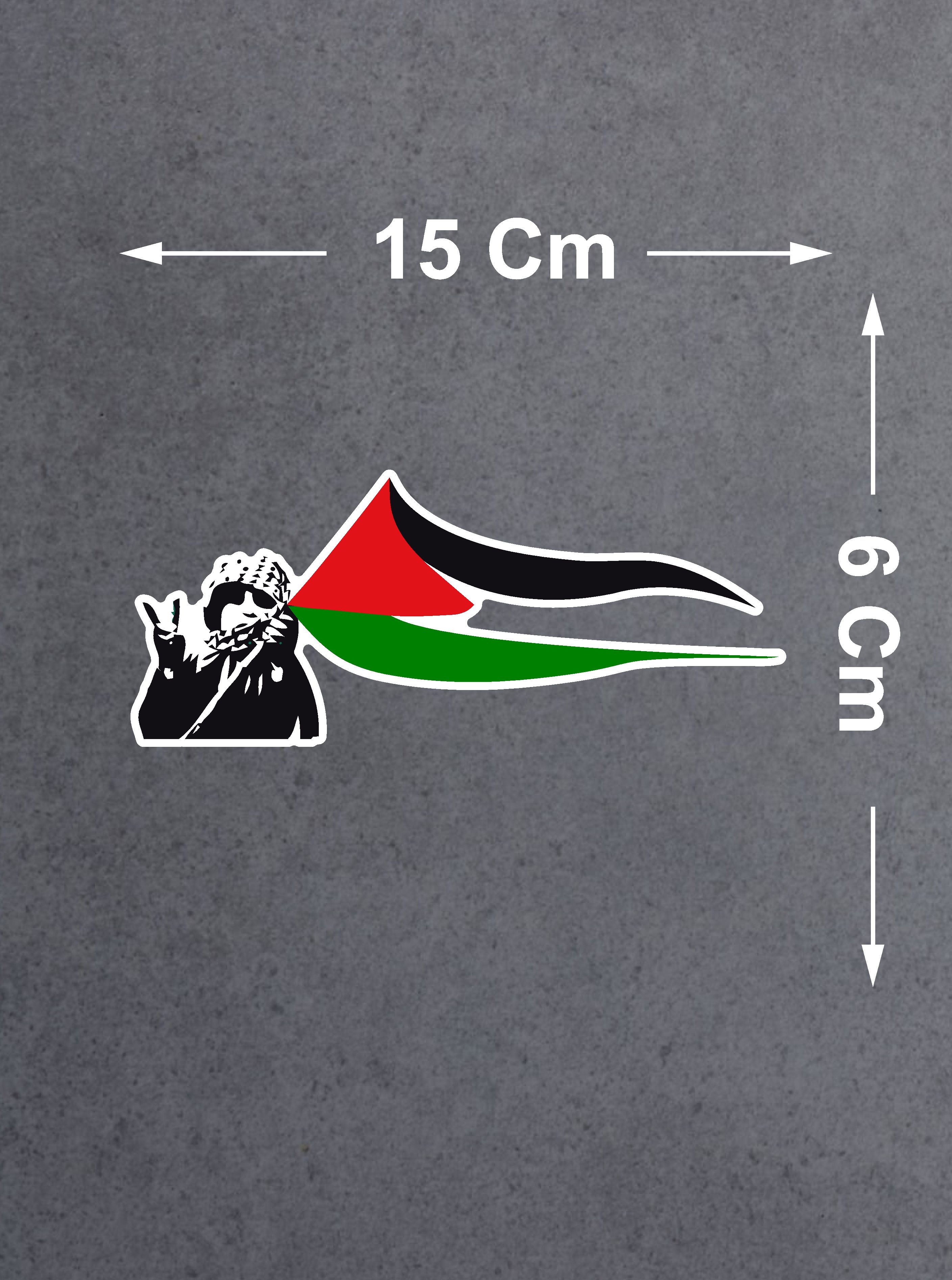 Özgür Fi̇li̇sti̇n Sti̇cker - Free Palesti̇ne - Sti̇cker - Araba Oto Motosi̇klet Karavan Sti̇cker - 02509 50X20 Cm