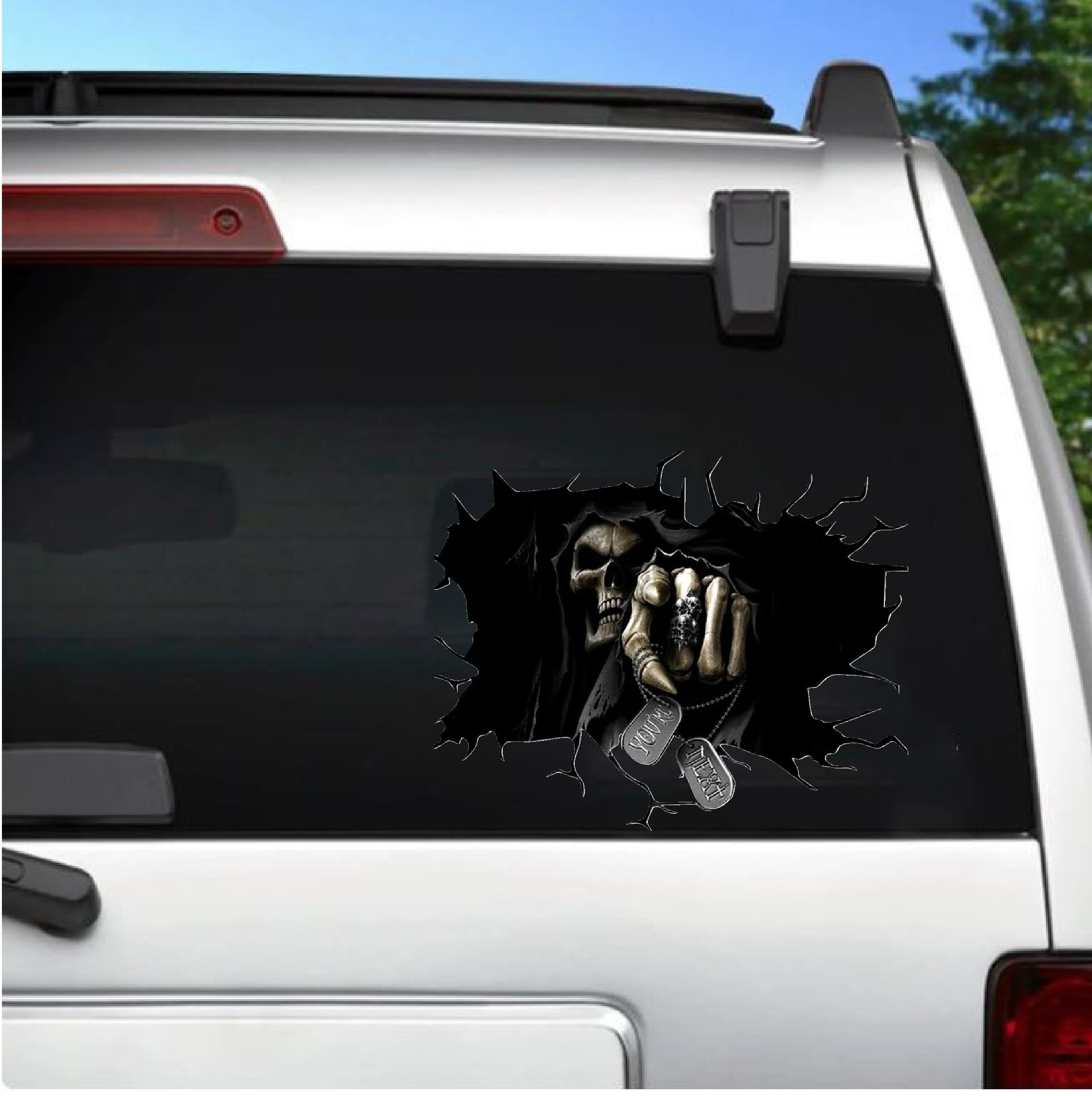 You Kuru Kafa Korku Sti̇cker - Araba Oto Motosi̇klet Karavan Cam Sti̇cker - 00044 20X16 Cm 