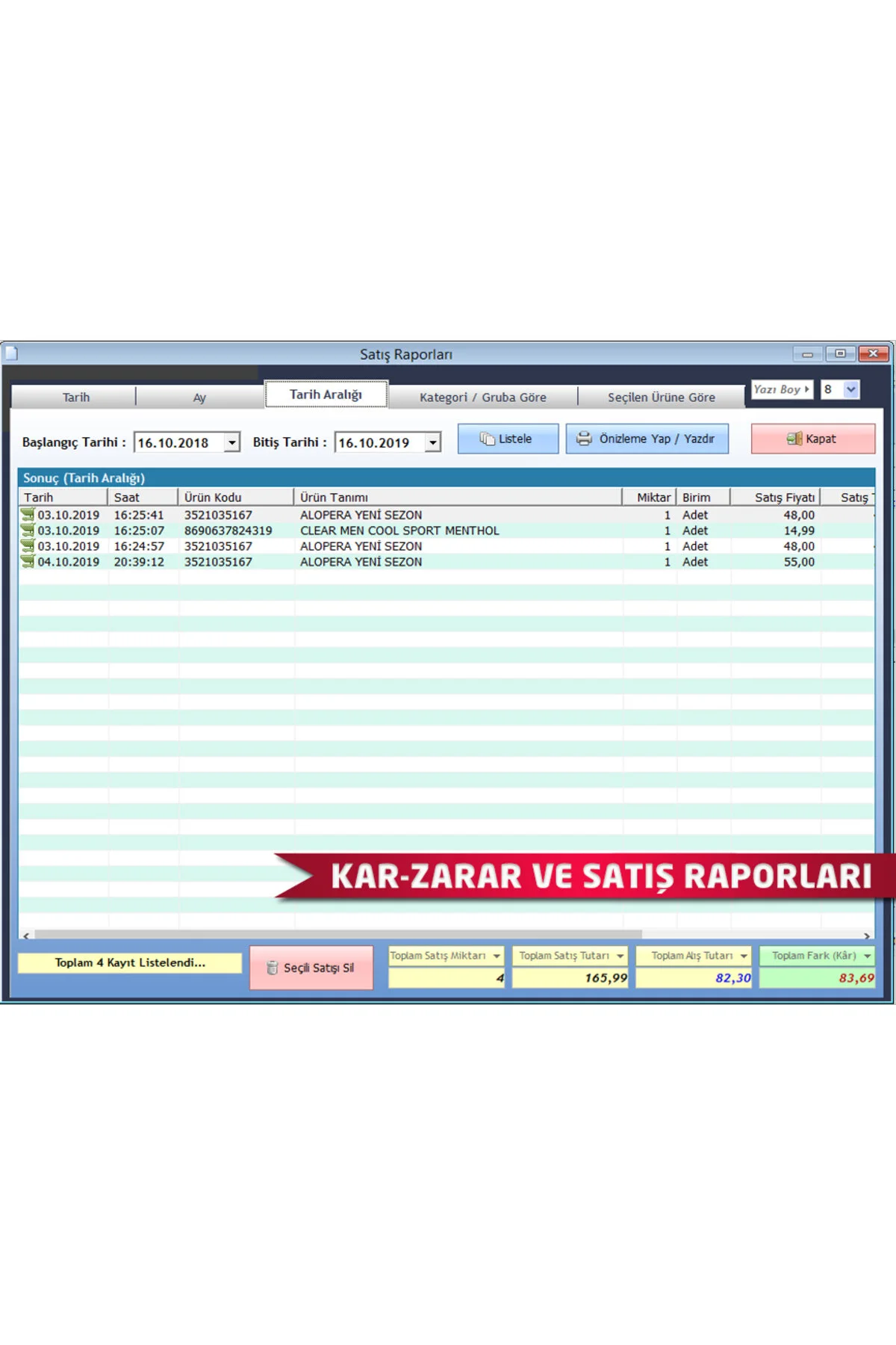 Terazili Satış Sistemi Cas Sw 