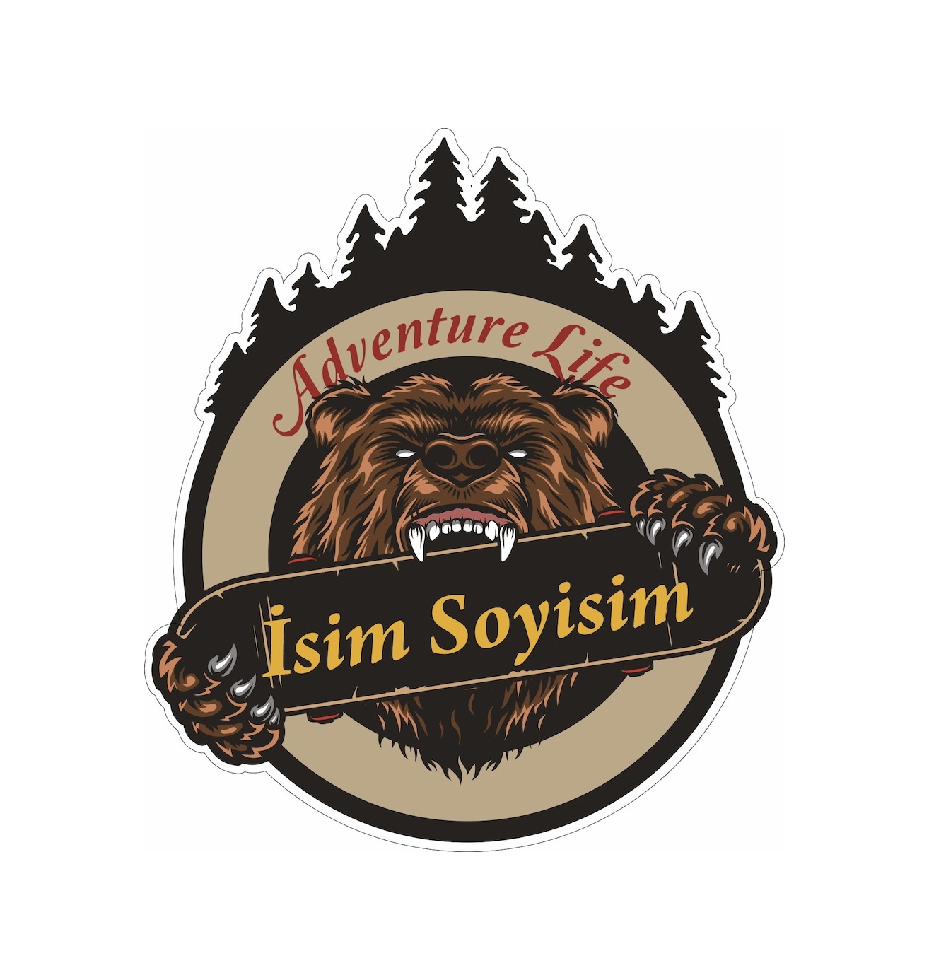 Off Road Campi̇ng Adventure Kamp Adventure Sti̇cker 02146 25X22 Cm