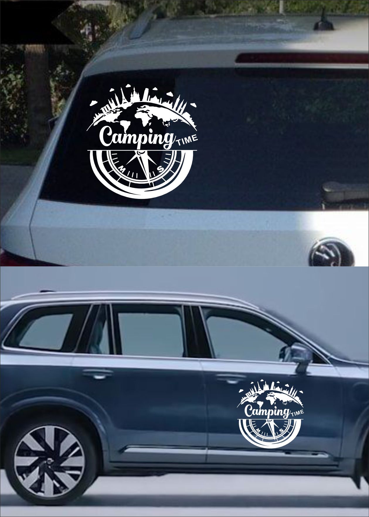 Kamp Sti̇cker, Campi̇ng Ti̇me,Off Road -4X4-Adventure Sti̇cker, Araba Oto Pi̇ckup Sti̇cker 02517 40X40 Cm 