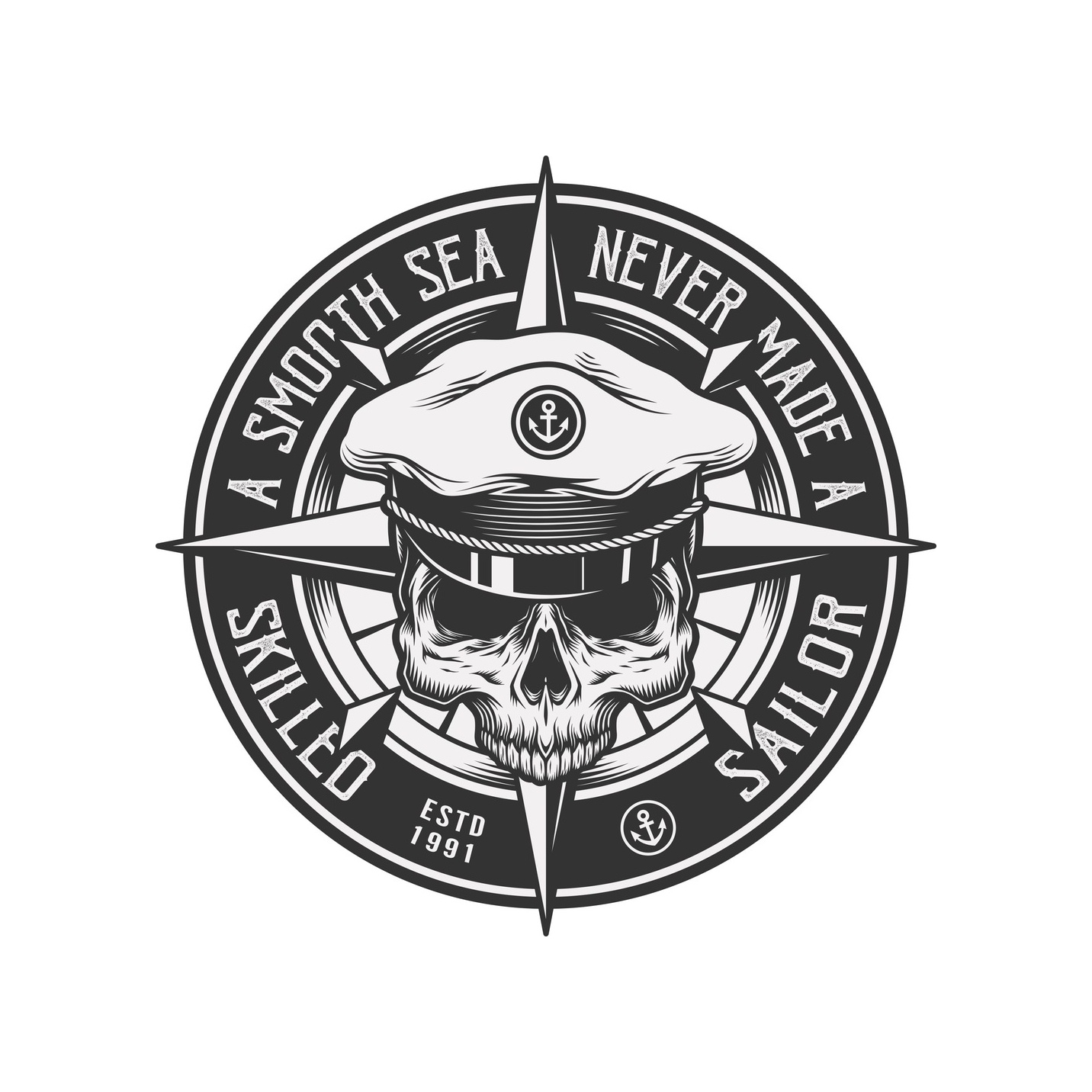 Pusula Korsan Gemi̇ci̇ Compass Sti̇cker 01771 16X16 Cm