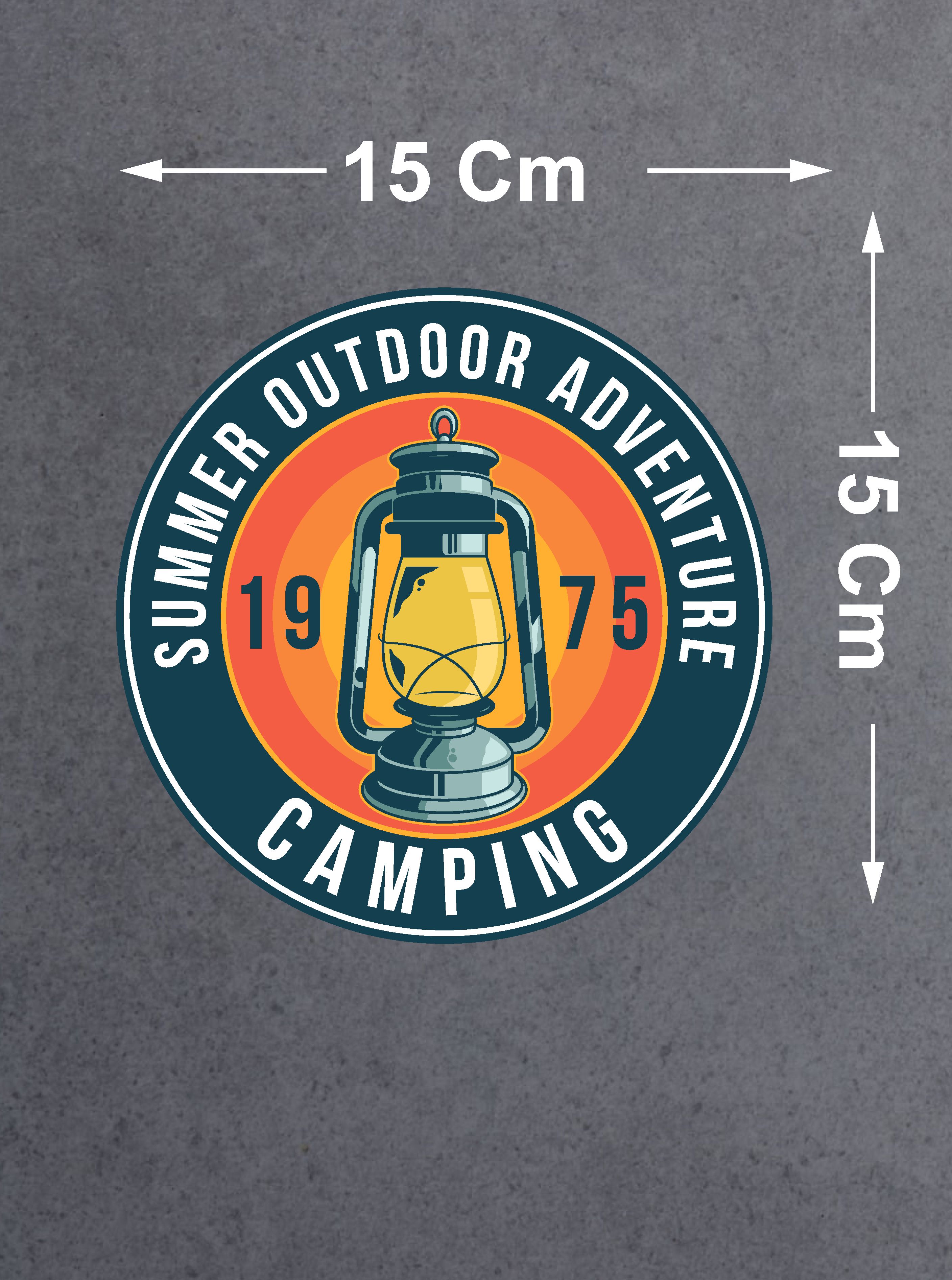 Kamp Sti̇cker, Kampçı Campi̇ng Adventure Off Road Sti̇cker, Araba Oto Pi̇ckup Karavan Sti̇cker 02023 10X10 Cm 