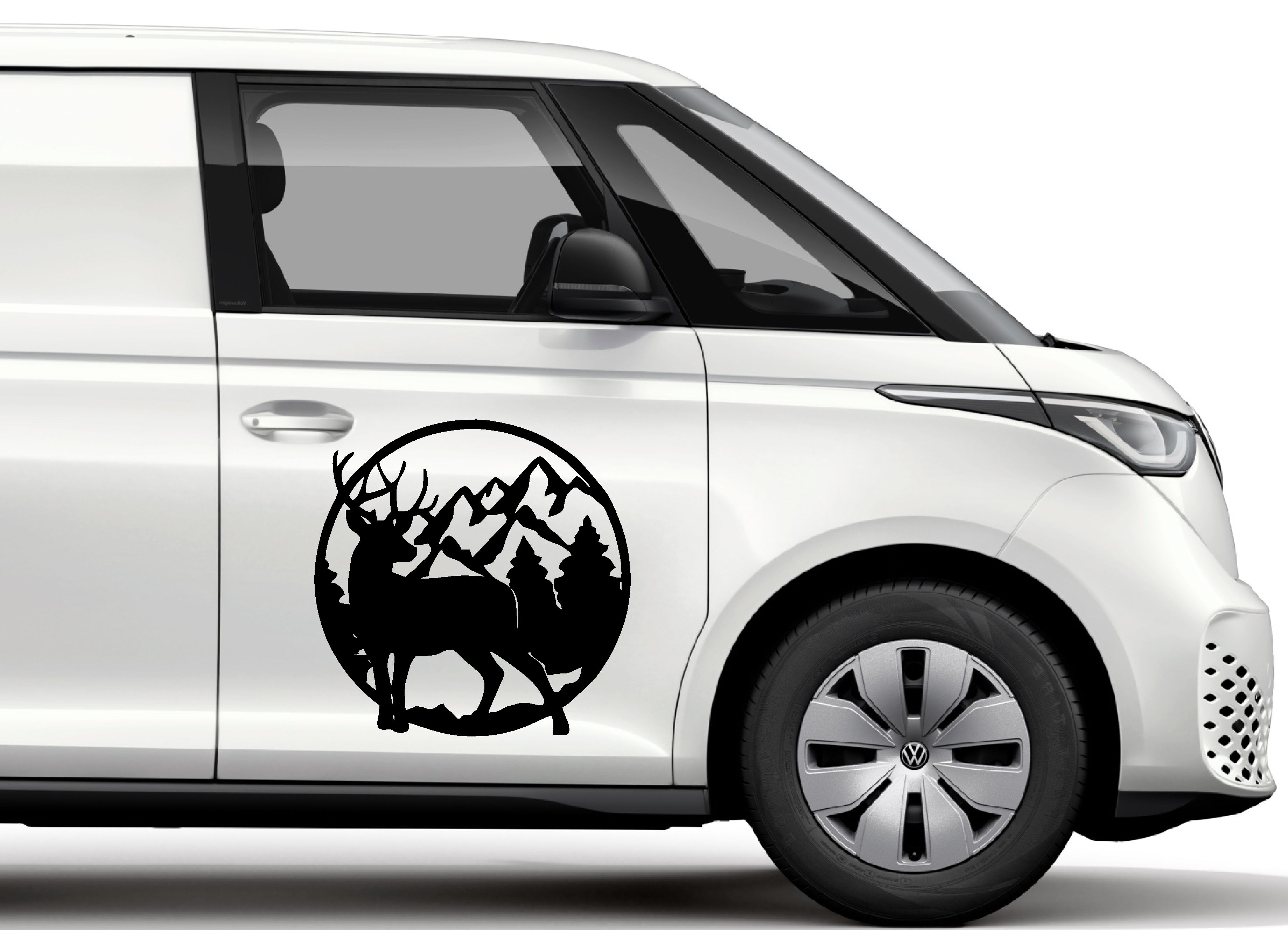 Avcı Geyi̇k Ve Dağ Sti̇cker - 4X4 Off Road Adventure Hunter Sti̇cker - Araba Oto Karavan Cam Motosi̇klet Sti̇cker - 02169 100X100 Cm 