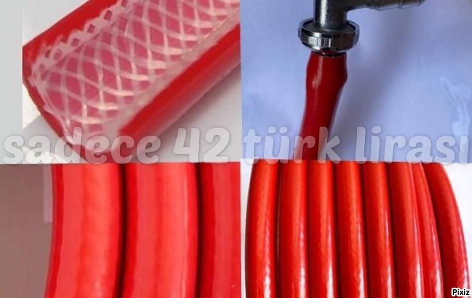 Örgülü Bahçe Hortumu 1/2 Yarım Parmak