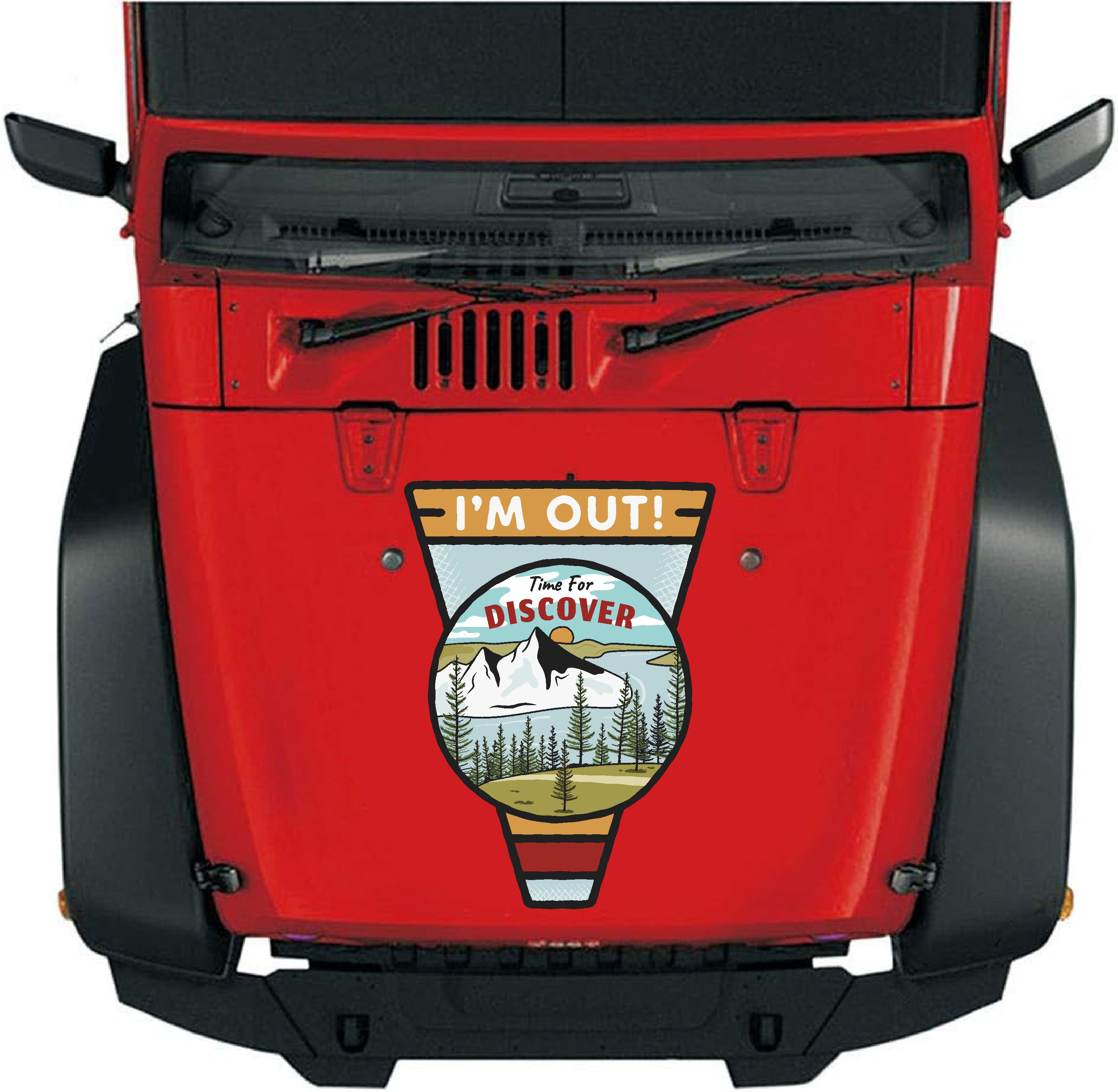 Kamp, Off Road, 4X4, Doğa, Manzara, Adventure Sti̇cker, Araba Oto Motosi̇klet Karavan Pi̇ckup Arazi̇ Suv 02179 10X7 Cm 