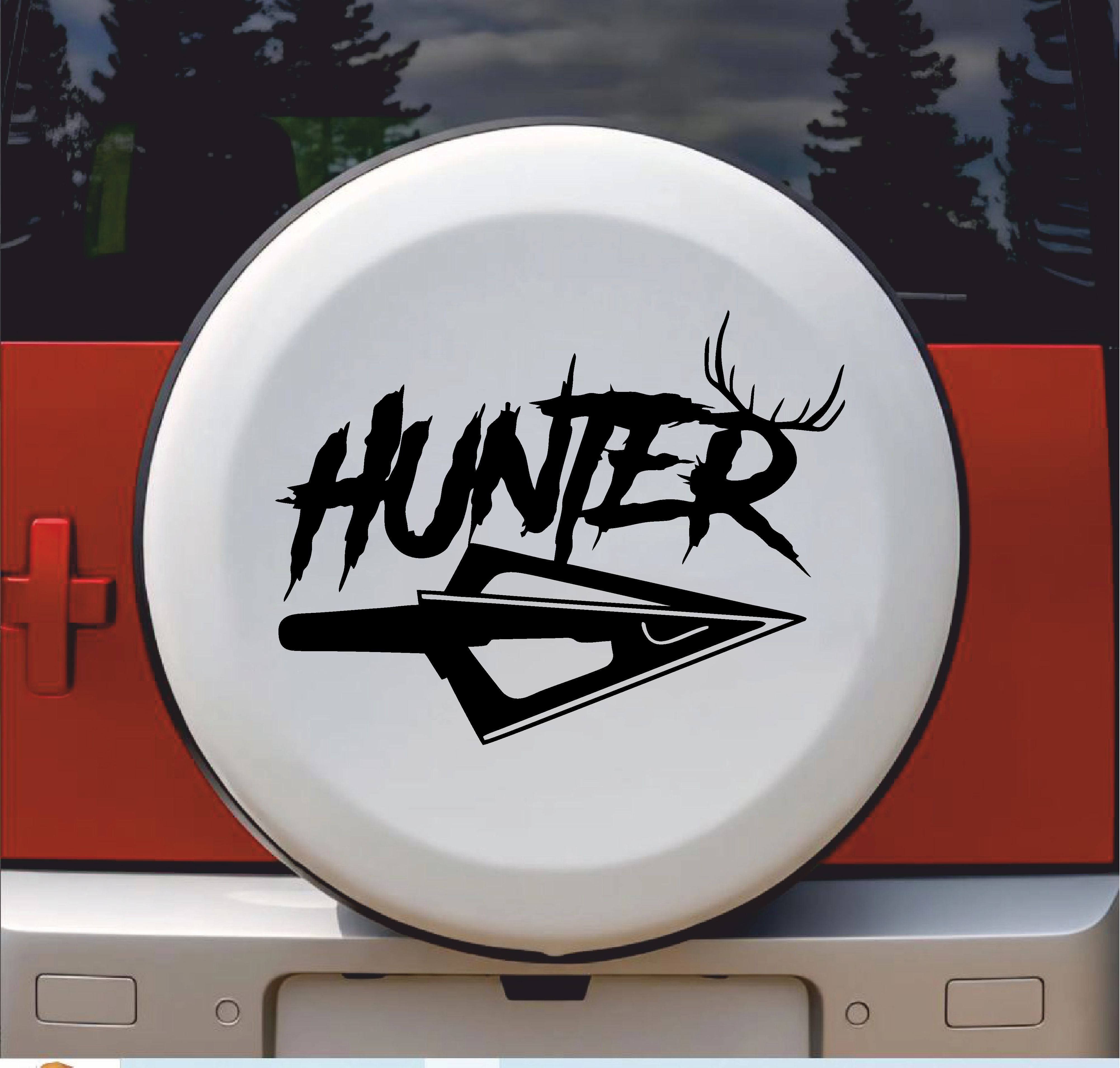 Hunter Avcı Sti̇cker - Araba Oto Motosi̇klet Karavan Cam Sti̇cker - 00267 10X8 Cm 