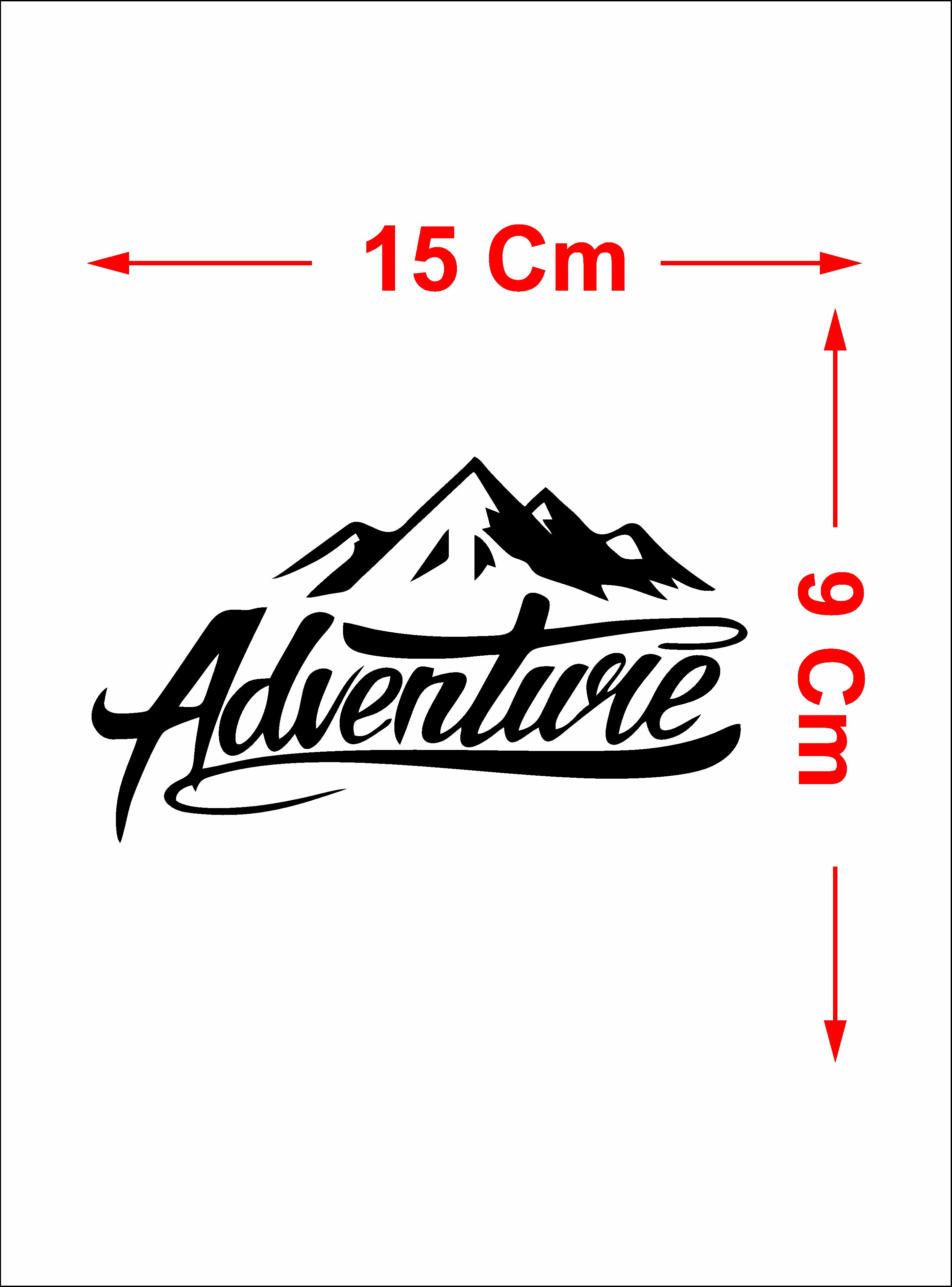 Adventure Dağ Kamp Karavan Offroad 4X4 Sti̇cker Araba Oto Motosi̇klet Karavan Sti̇cker 00007 50X29 Cm 