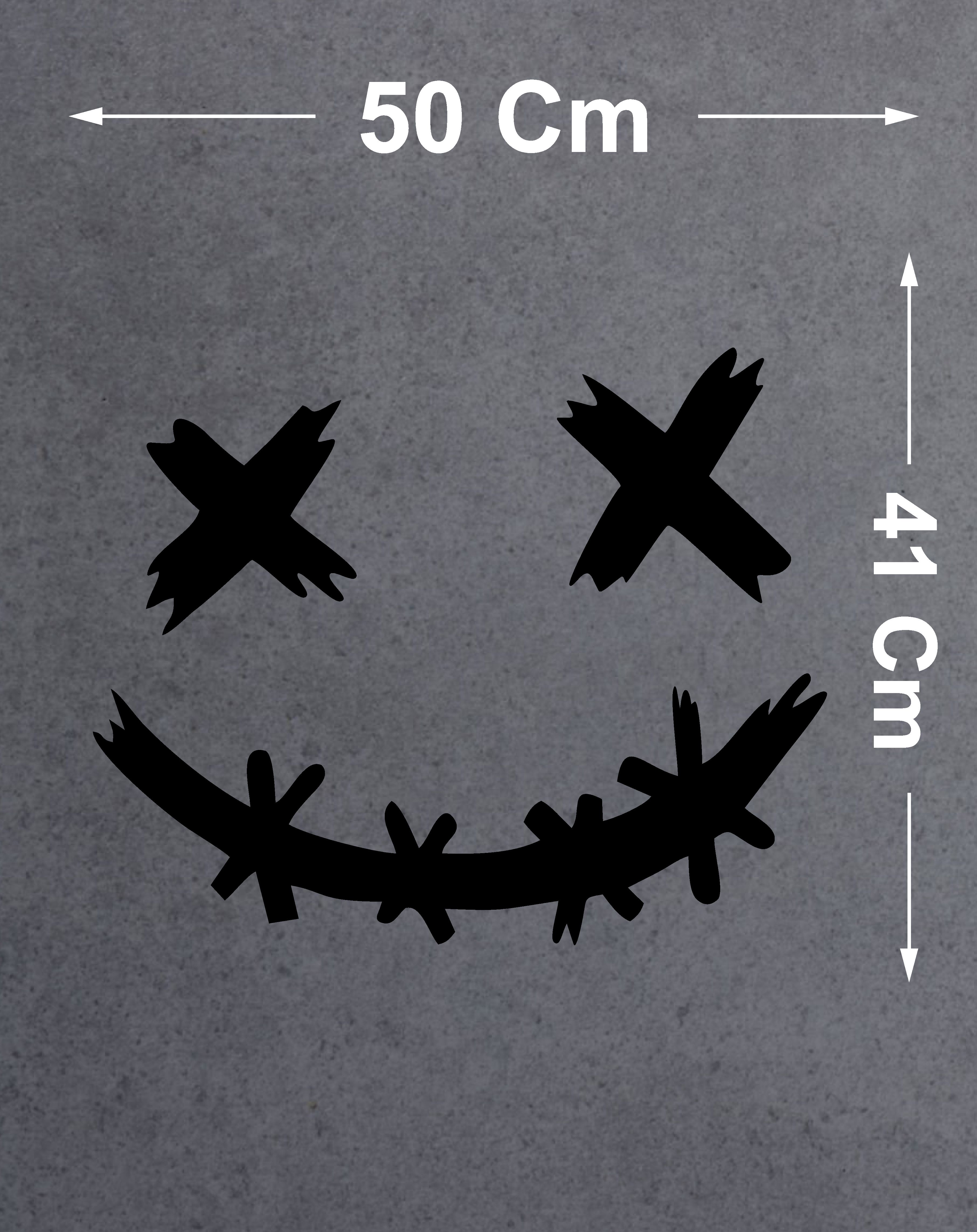 Gülen Surat Sti̇cker - Joker Gotham Batman Sti̇cker - Araba Oto Motosi̇klet Karavan Cam Sti̇cker - 00142 10X8 Cm 