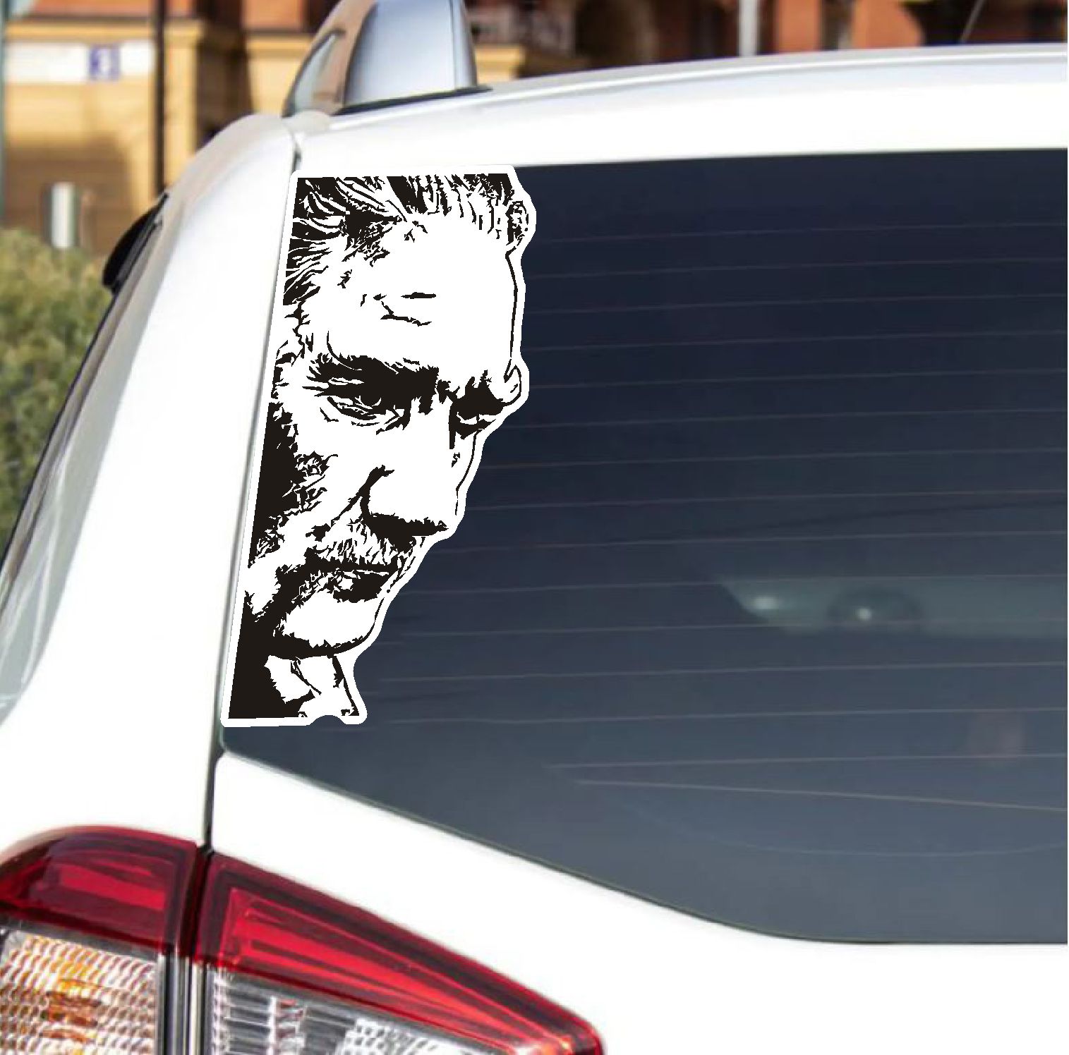 Mustafa Kemal Atatürk Sti̇cker - Atatürk Si̇lüet Sti̇cker - Araba Oto Cam Motosi̇klet Karavan Sti̇cker - 00018 12X6 Cm 