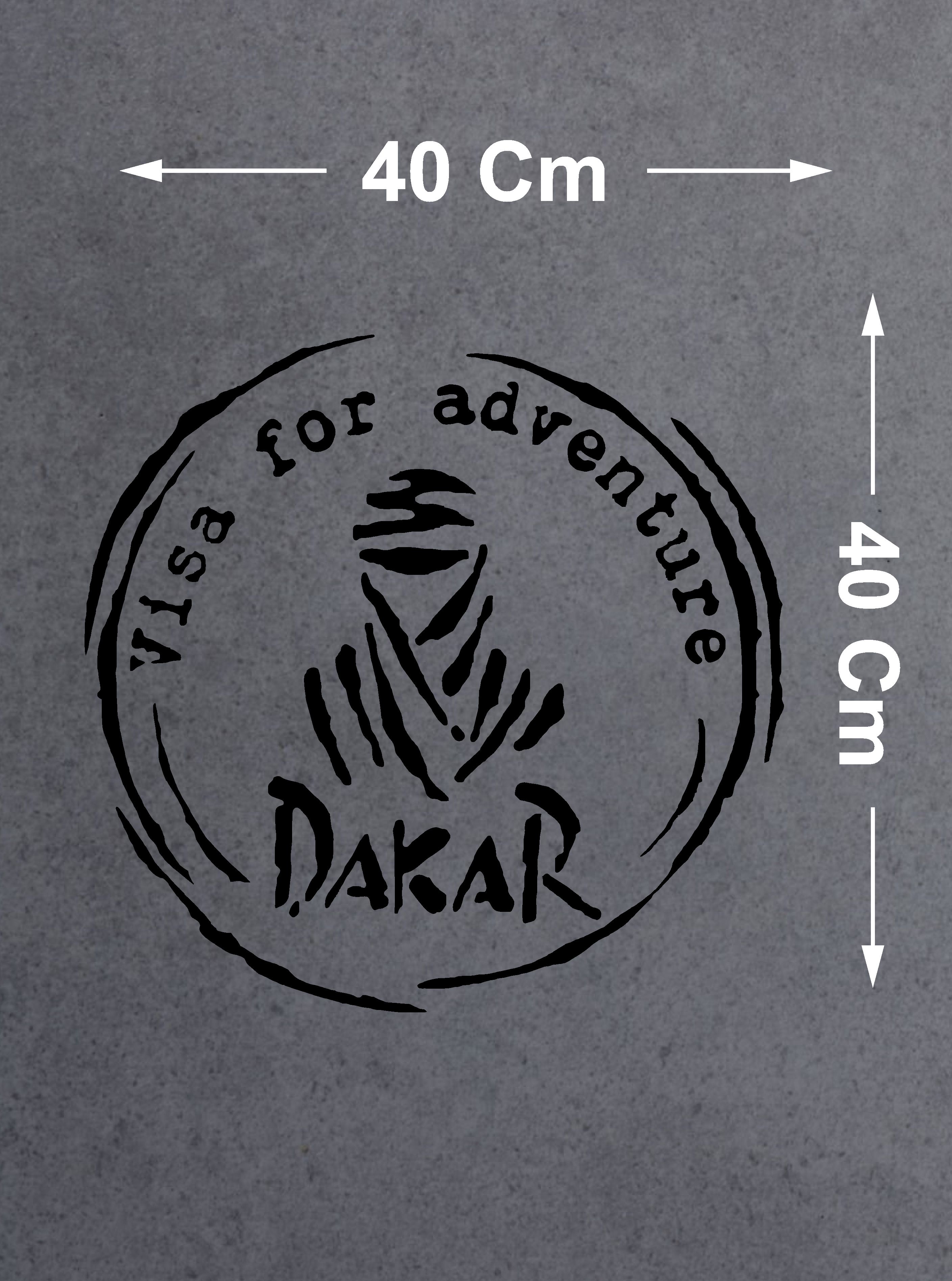 Dakar Adventure Sti̇cker - 4X4 Off Road Kamp Adventure Sti̇cker - Araba Oto Motosi̇klet Karavan Cam Sti̇cker - 00079 15X15 Cm 