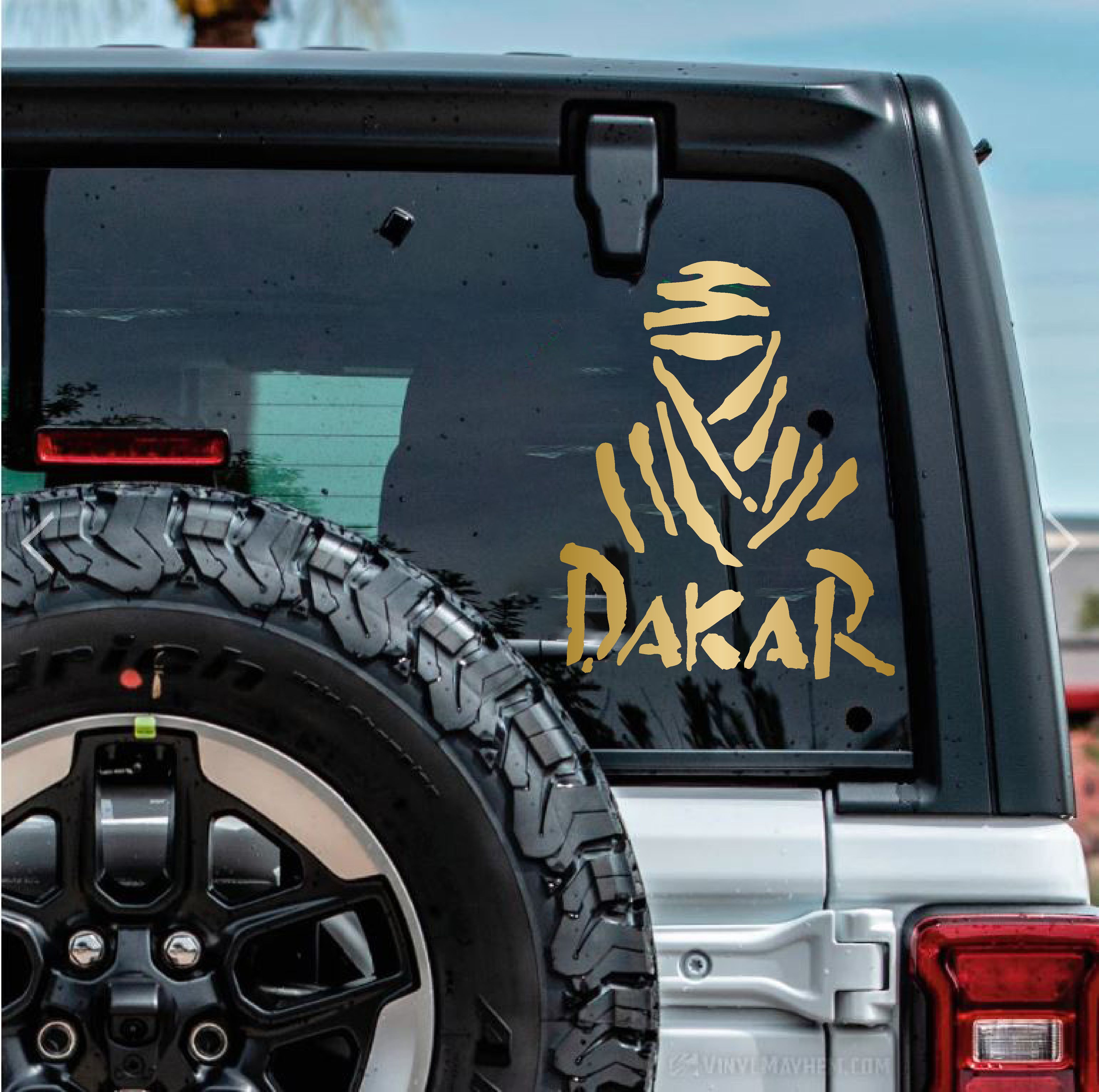 Dakar Sti̇cker - 4X4 Off Road Adventure Sti̇cker - Araba Oto Motosi̇klet Karavan Cam Sti̇cker - 00074 10X8 Cm 