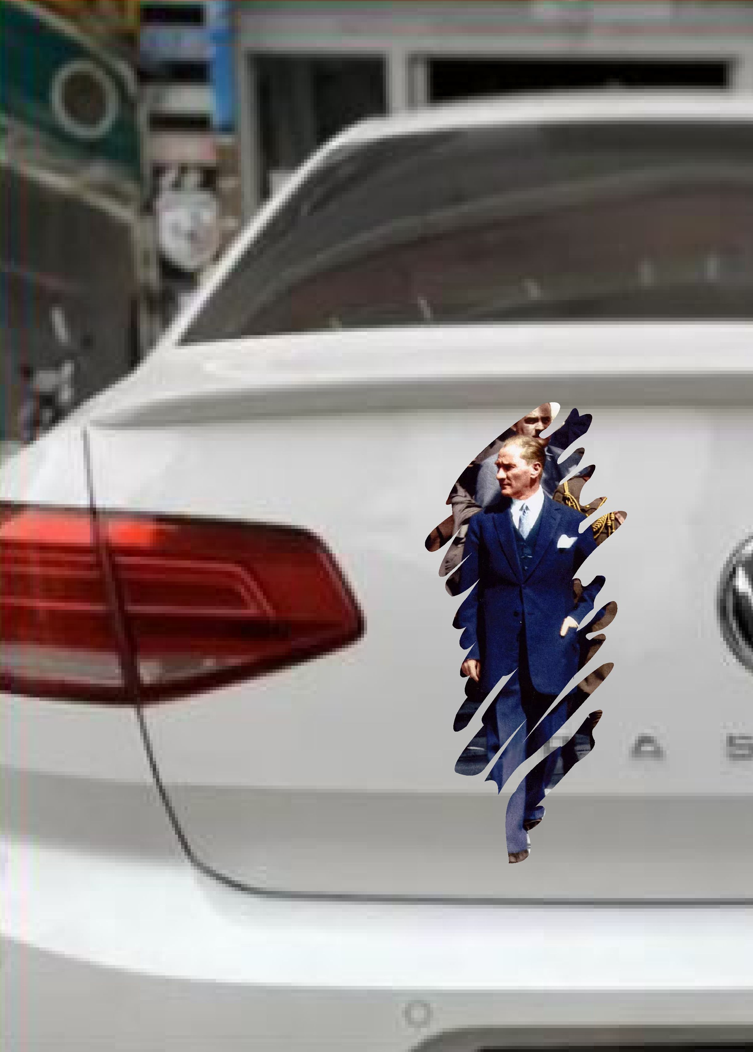 Mustafa Kemal Atatürk - Büyük Türk - Başbuğ - Türki̇ye Sti̇cker Araba Oto Motosi̇klet Karavan Sti̇cker 00322 12X5 Cm 