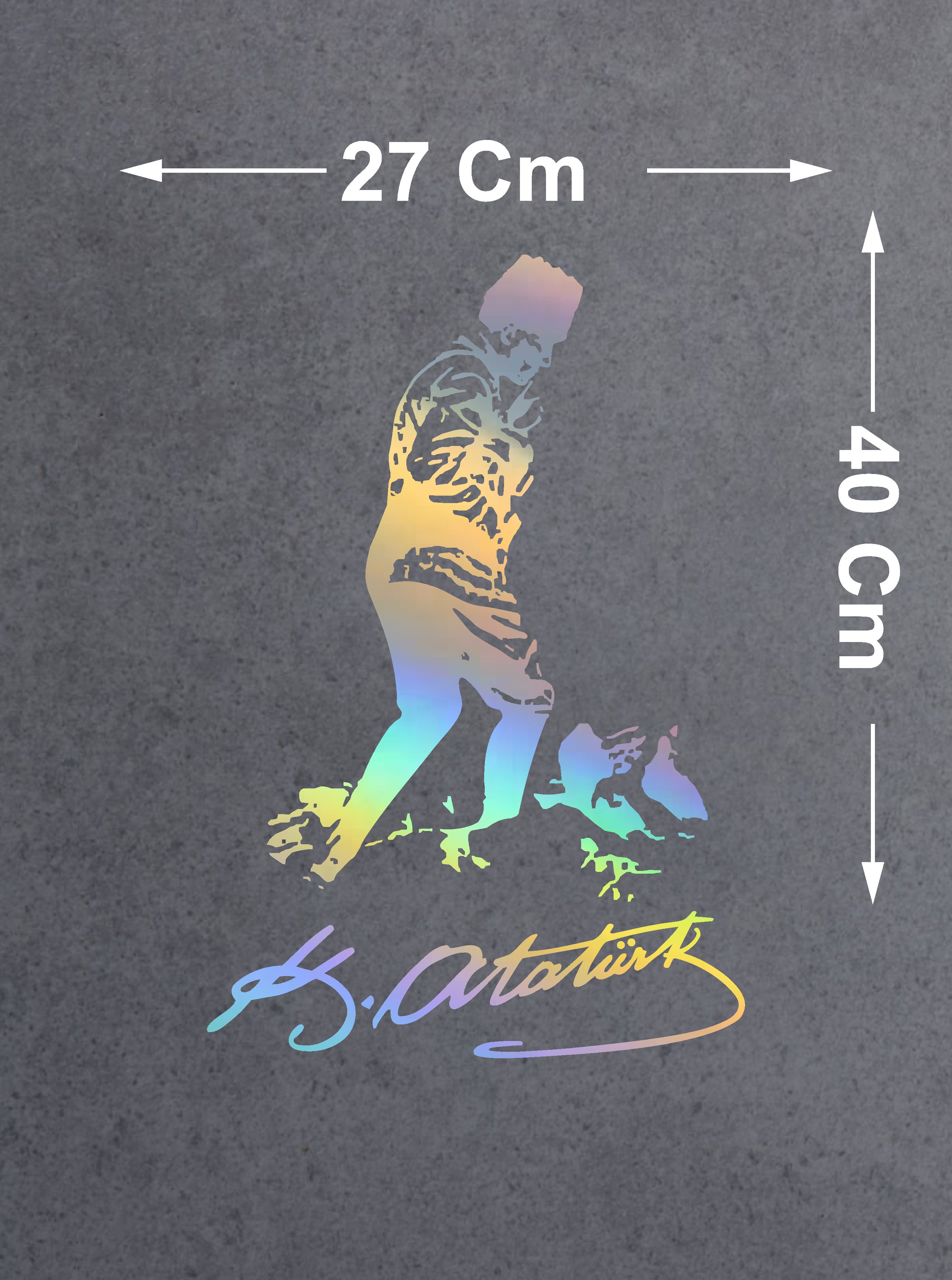 Hologramlı Janjanlı Kocatepe Ve Atatürk İmza Sti̇cker 02524 25X17 Cm 