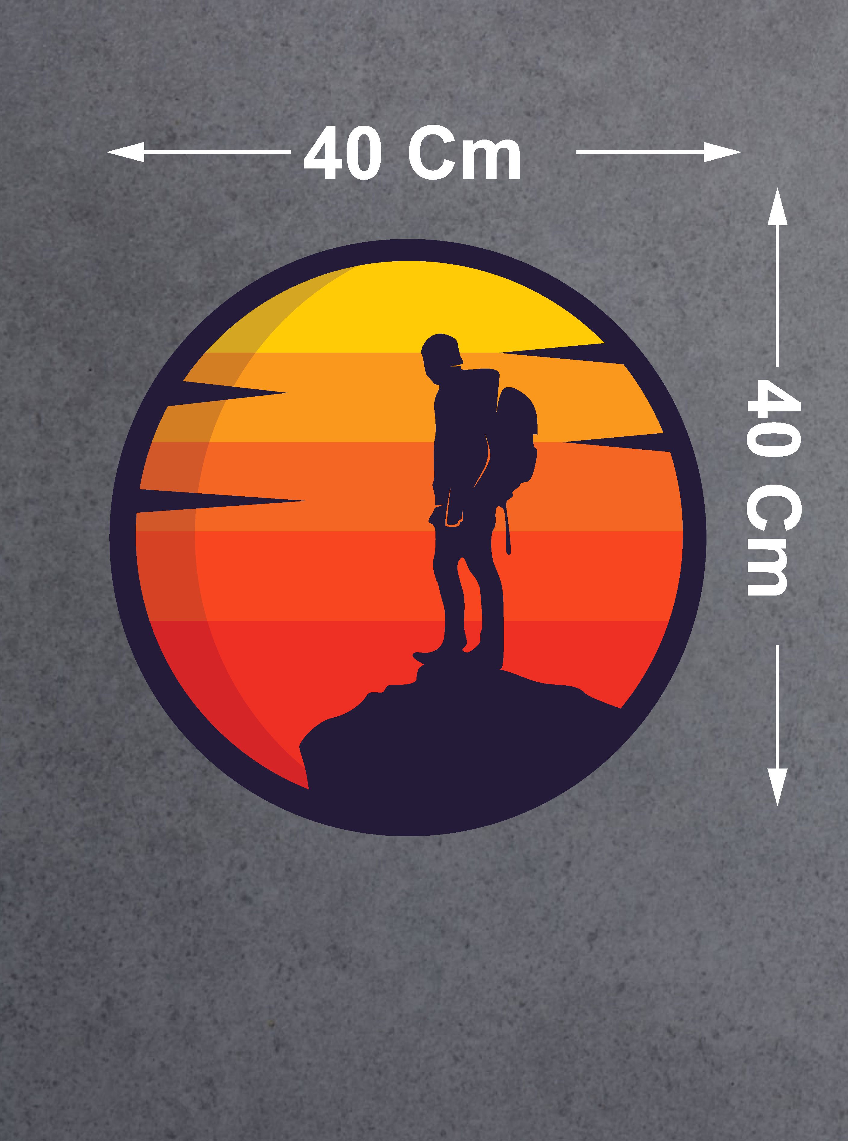 Dağ Dağcı Sti̇cker, Araba Oto Motosi̇klet Karavan Sti̇cker 02132 50X50 Cm 