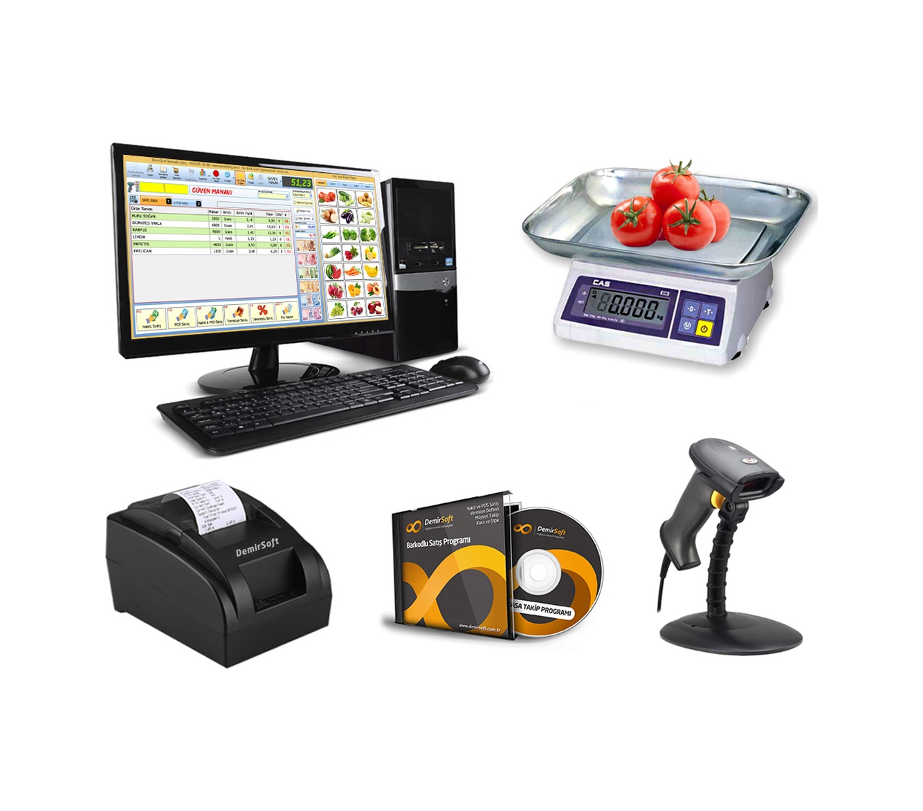 Demirsoft Terazili Satış Sistemi Cas Sw