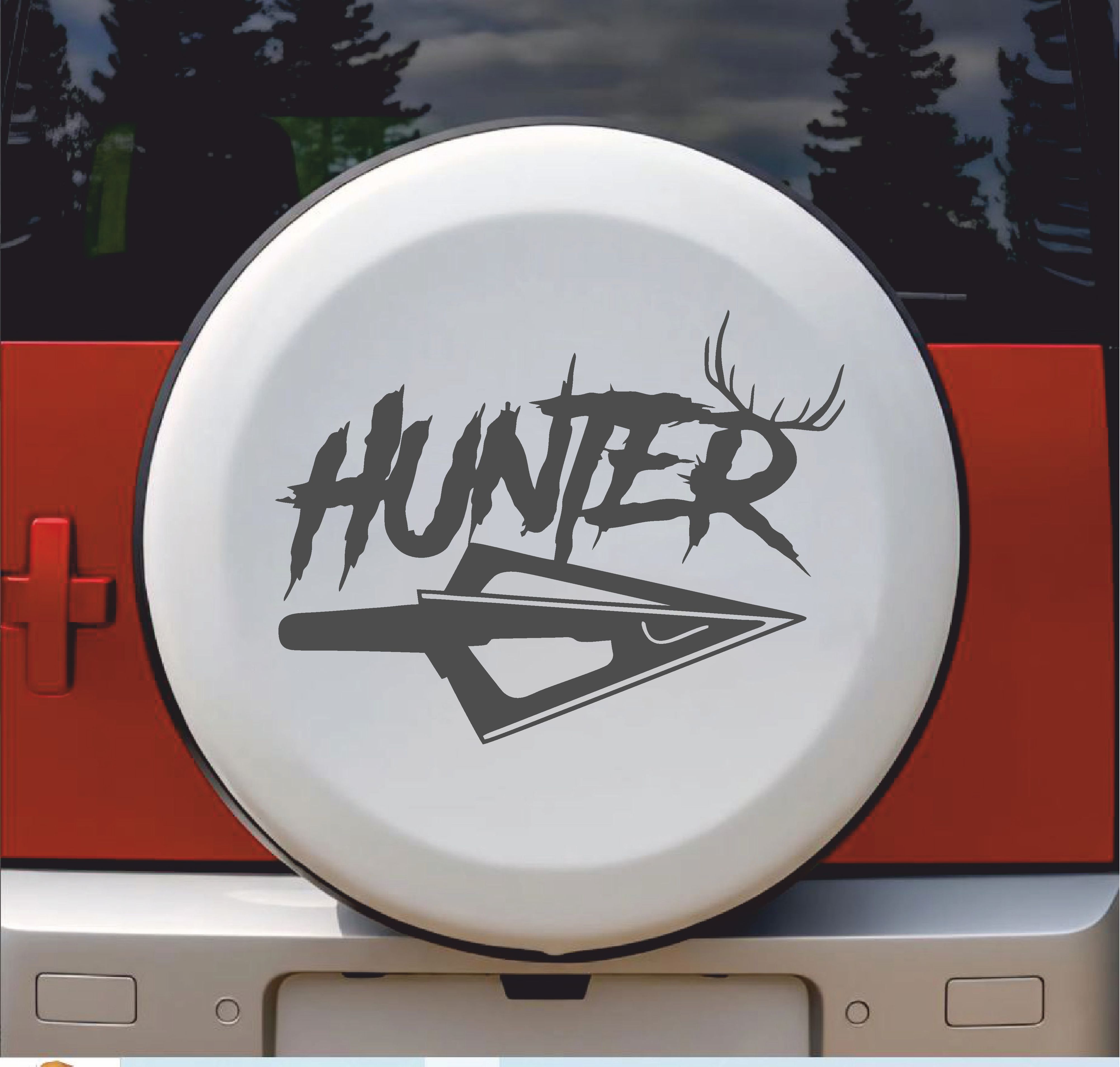 Hunter Avcı Sti̇cker - Araba Oto Motosi̇klet Karavan Cam Sti̇cker - 00267 10X8 Cm 