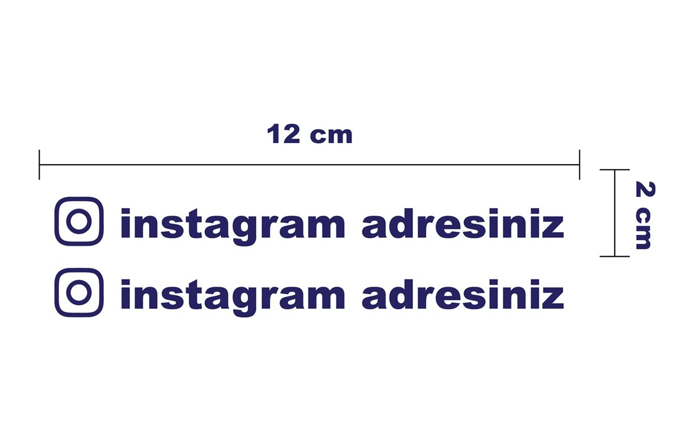 Özel İnstagram Sti̇cker Eti̇ket Modeli̇ Tek Renk