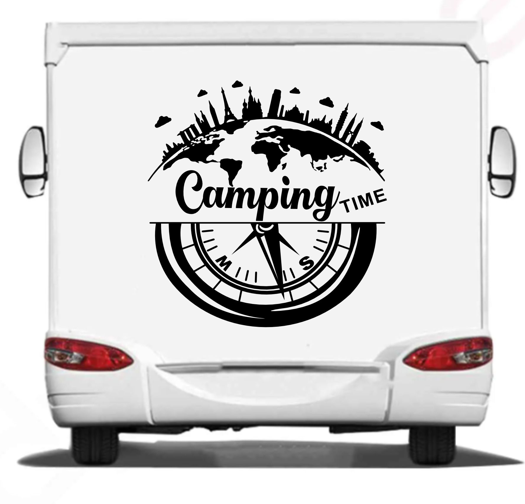 Kamp Sti̇cker, Campi̇ng Ti̇me,Off Road -4X4-Adventure Sti̇cker, Araba Oto Pi̇ckup Sti̇cker 02517 40X40 Cm 